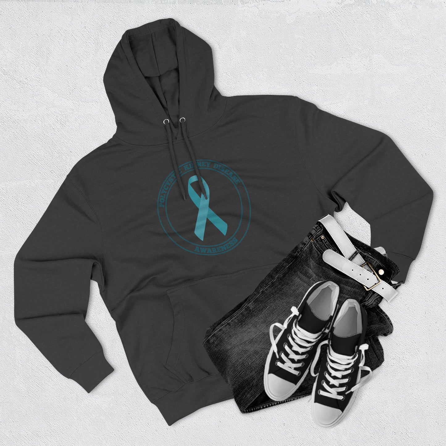 Fleece Hoodie Polycystic Kidney Disease Awareness