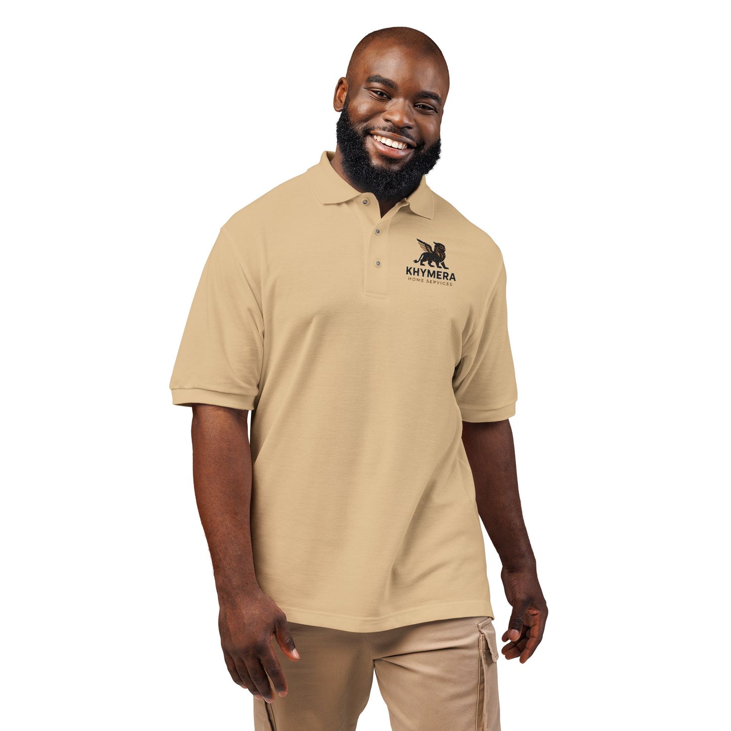 Khymera Home Services Elegant Embroidered Unisex Polo Shirt