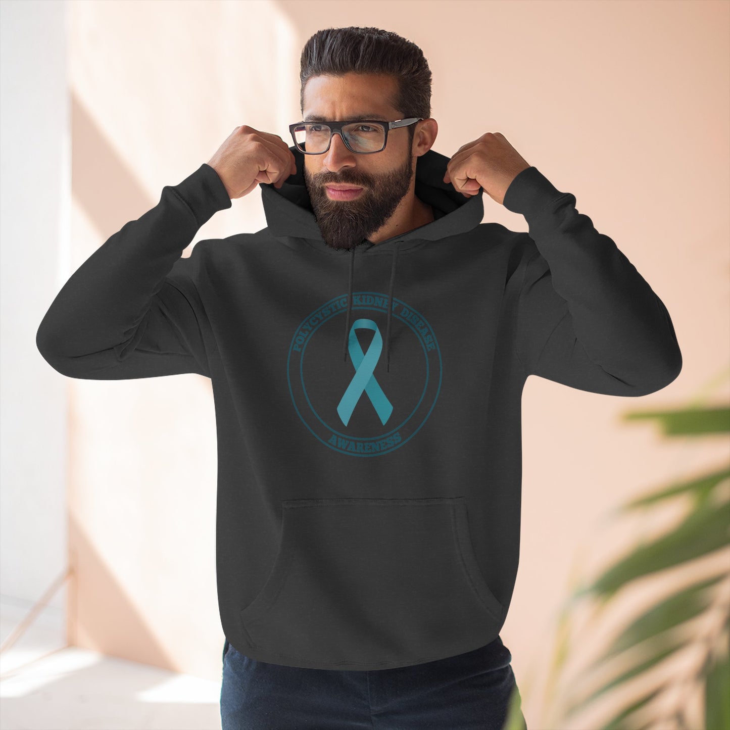 Fleece Hoodie Polycystic Kidney Disease Awareness