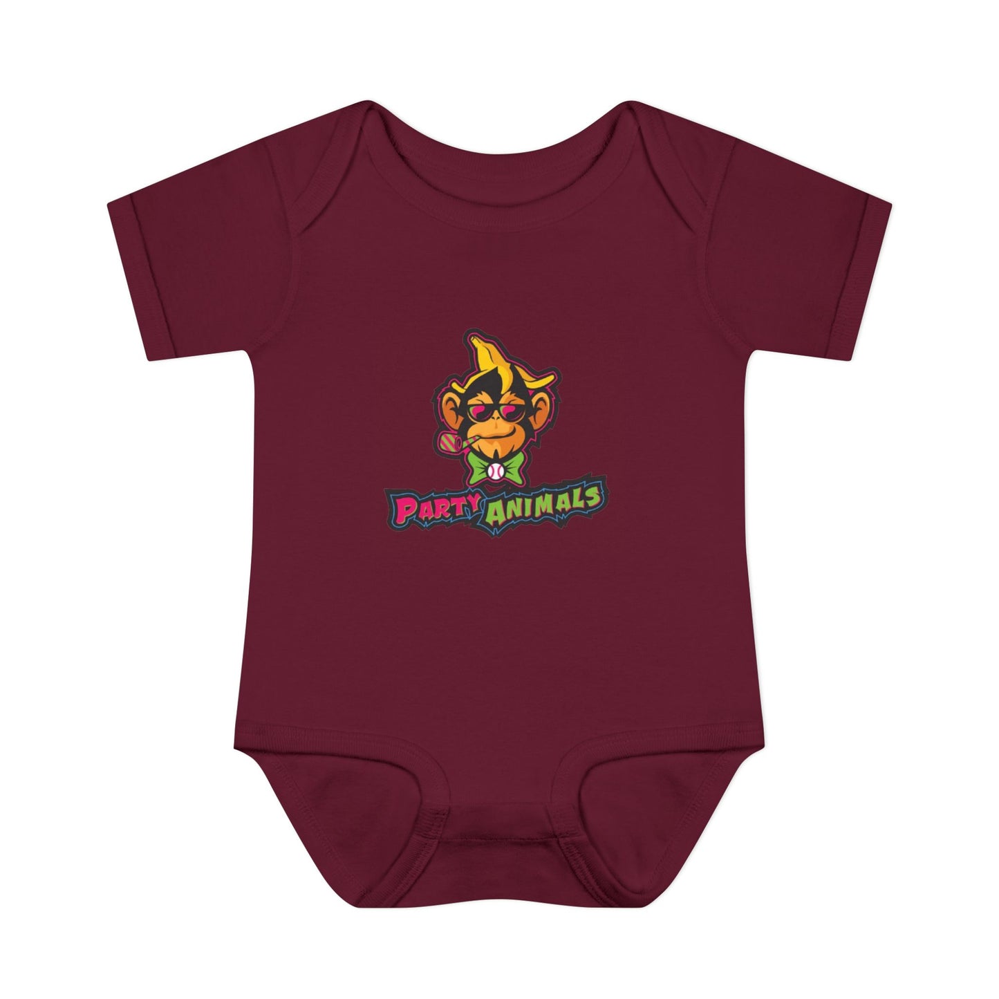 Onesie - Banana Ball League Team Party Animals Infant Baby Rib Bodysuit