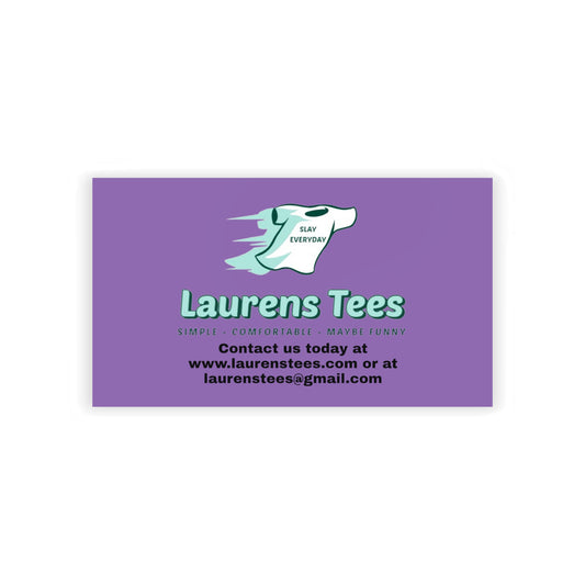 Custom Business Cards (Laurens Tees & friends used as an example)