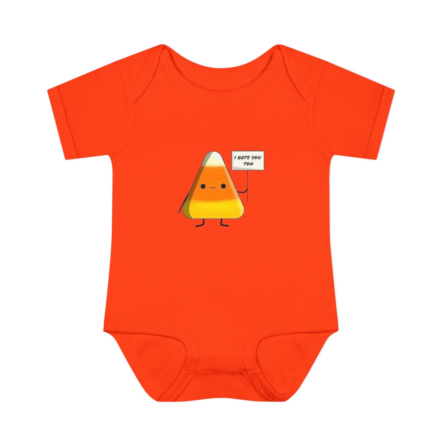 Onesie - Candy Corn I Hate You Too Infant Baby Rib Bodysuit