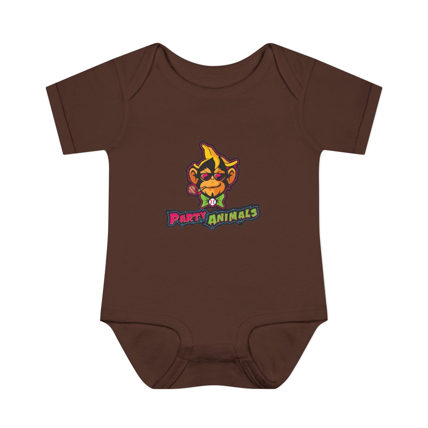 Onesie - Banana Ball League Team Party Animals Infant Baby Rib Bodysuit
