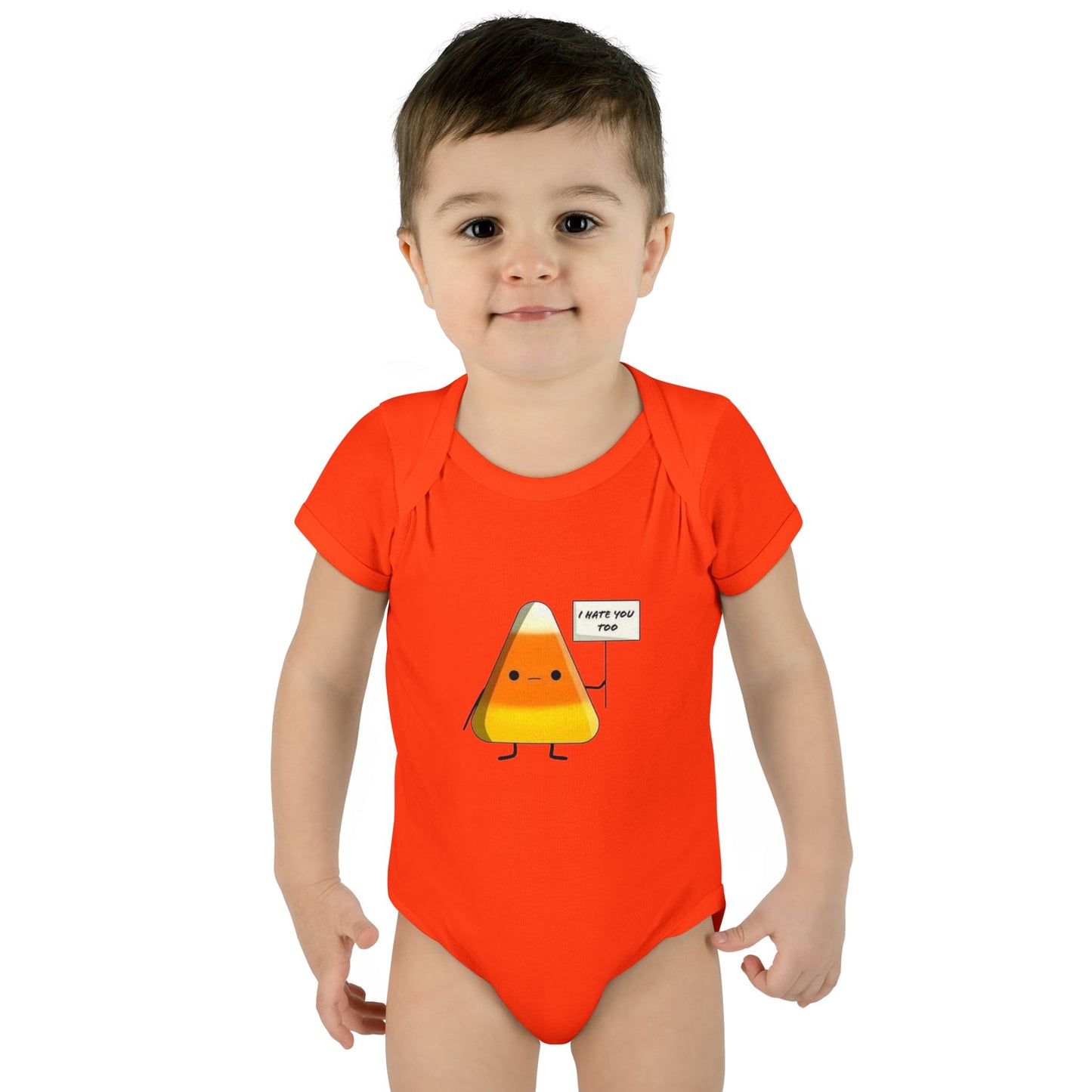 Onesie - Candy Corn I Hate You Too Infant Baby Rib Bodysuit