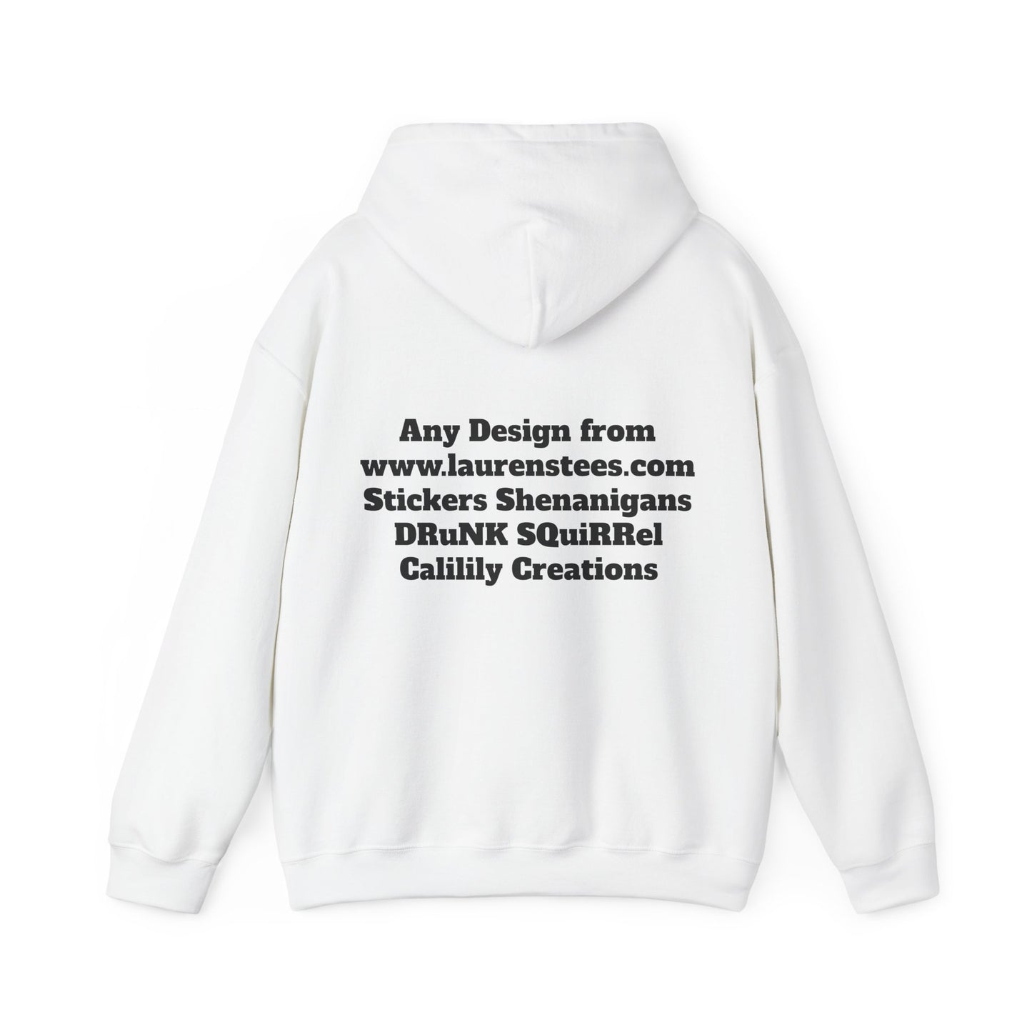 Custom or Any Design on Site Hoodie FRONT AND BACK DESIGNS - Unisex Heavy Blend™ Hooded Sweatshirt