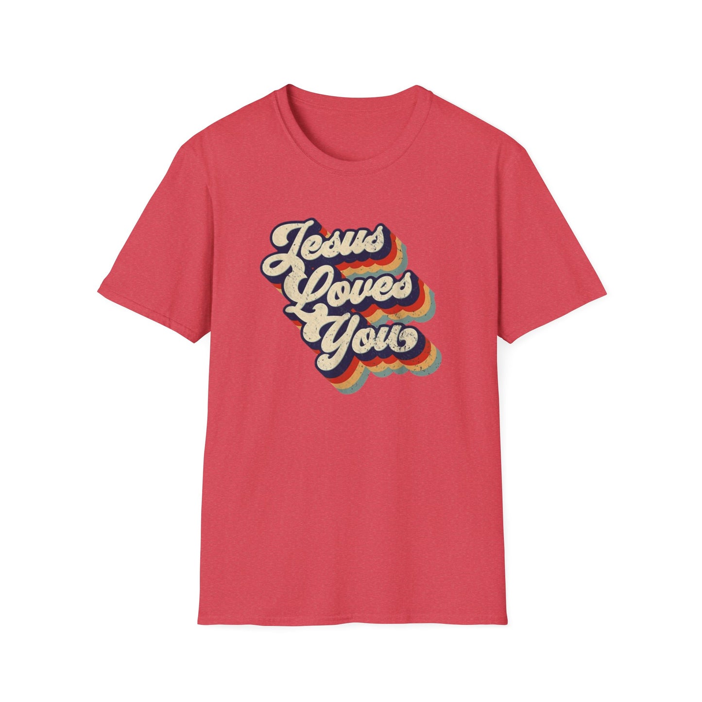 Jesus Loves You - Unisex Softstyle T-Shirt - Fun and Casual Wear for All Occasions