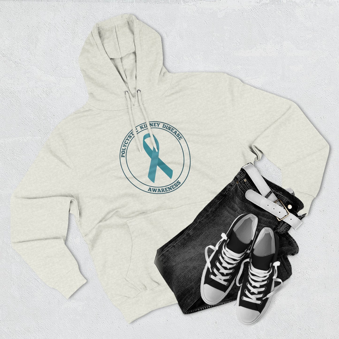 Fleece Hoodie Polycystic Kidney Disease Awareness