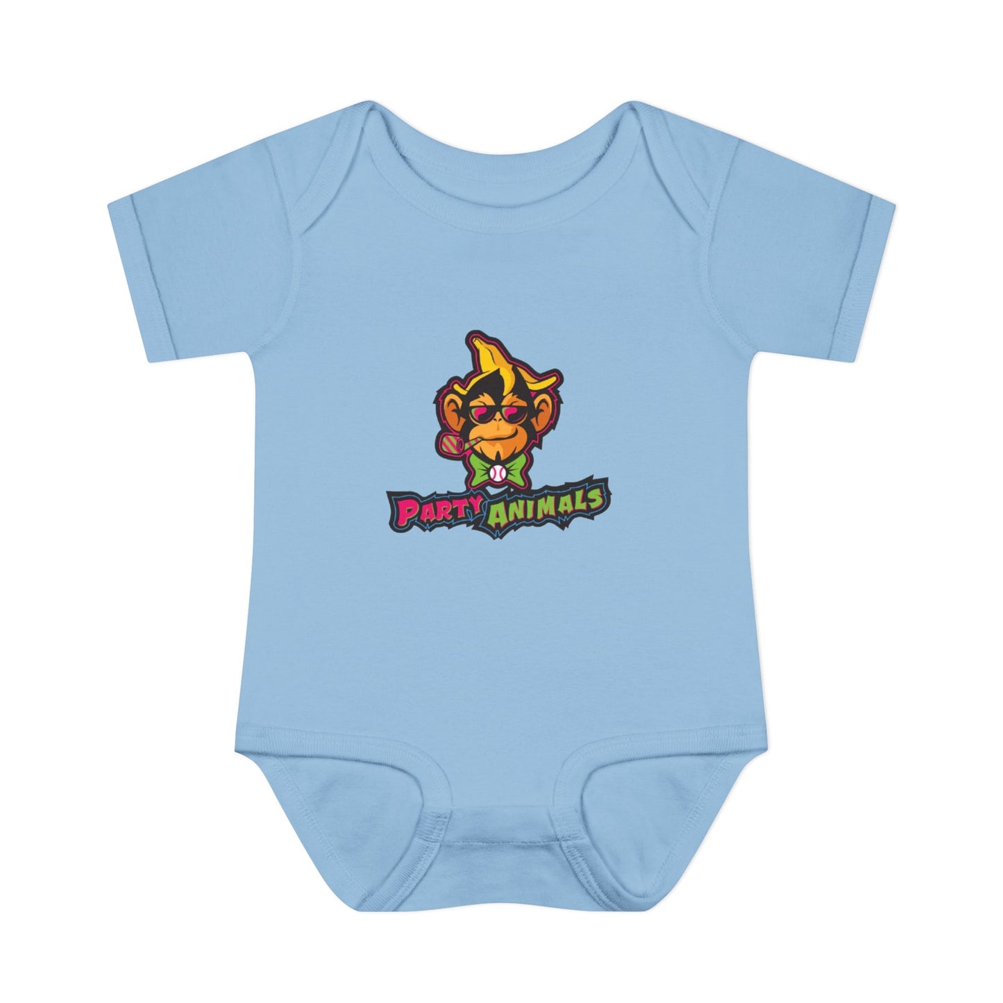 Onesie - Banana Ball League Team Party Animals Infant Baby Rib Bodysuit