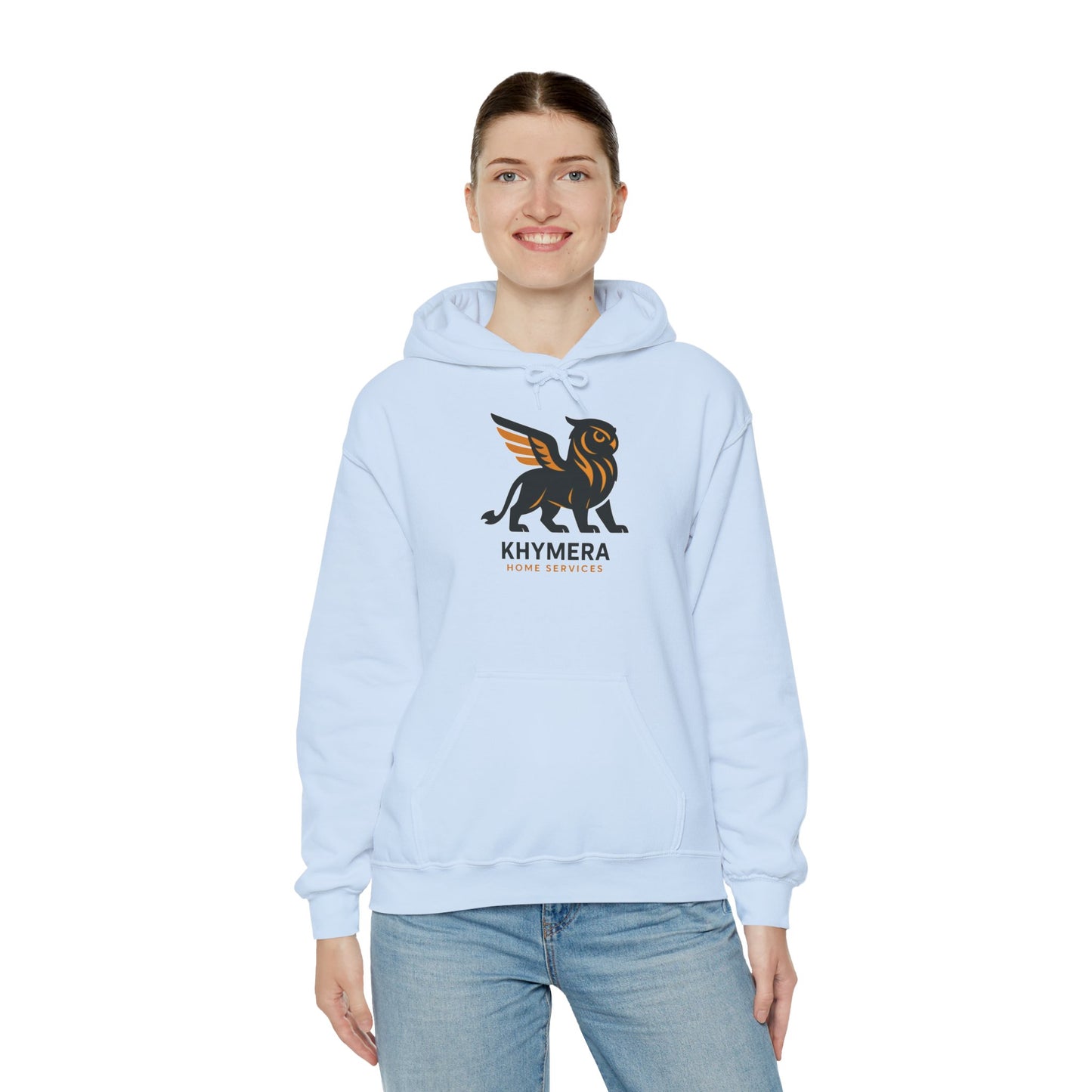 Khymera Home Services Dragon Hoodie, Cozy Unisex Hooded Sweatshirt, Gift for Homeowners, Dragon Lover Apparel, Cool Casual Wear