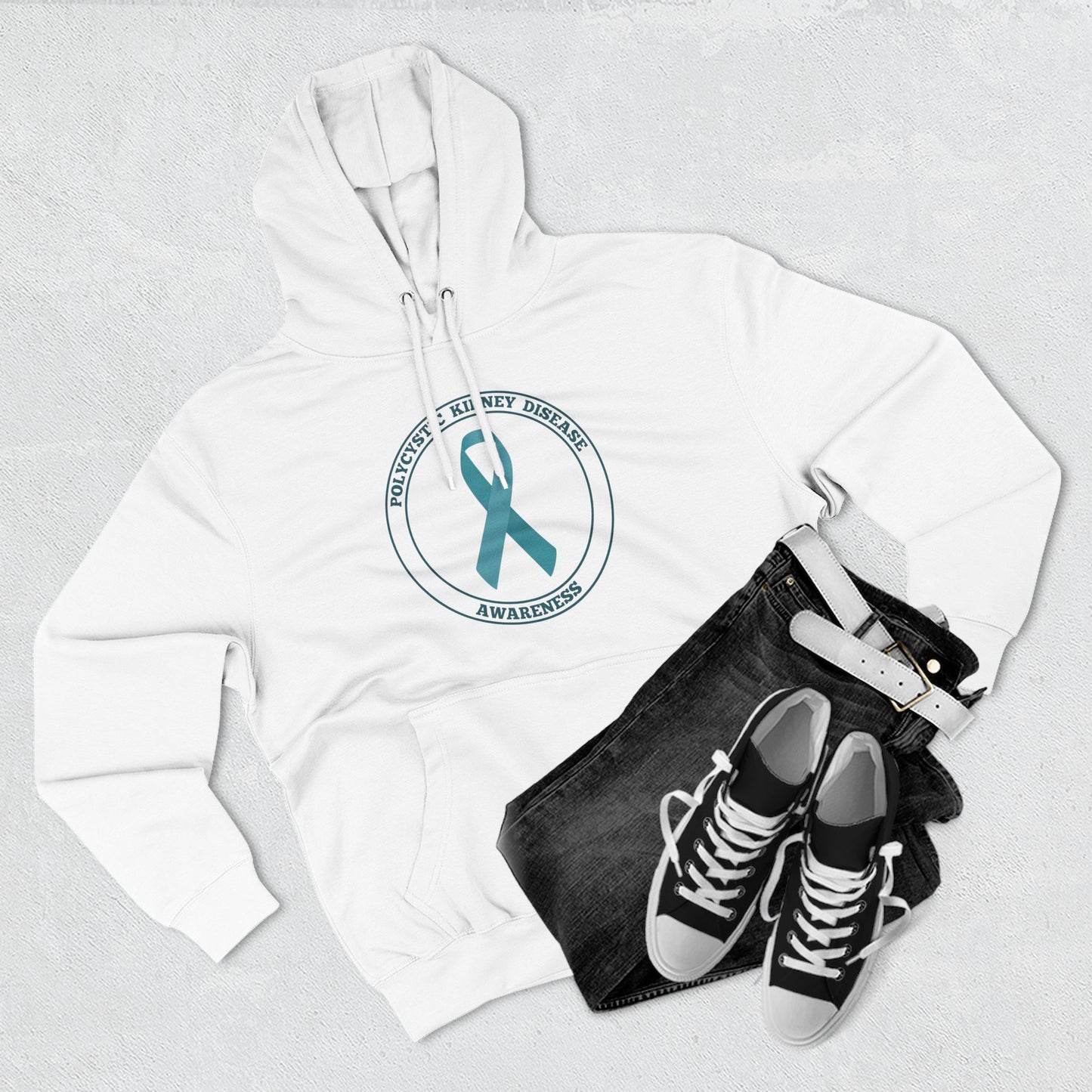 Fleece Hoodie Polycystic Kidney Disease Awareness