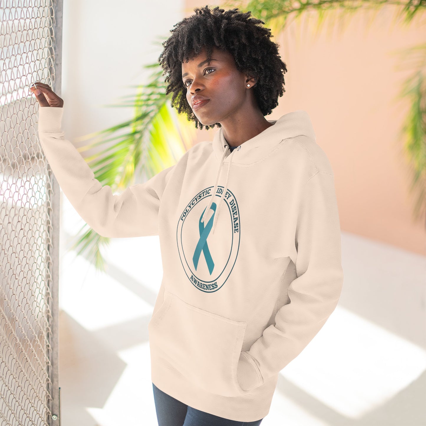 Fleece Hoodie Polycystic Kidney Disease Awareness