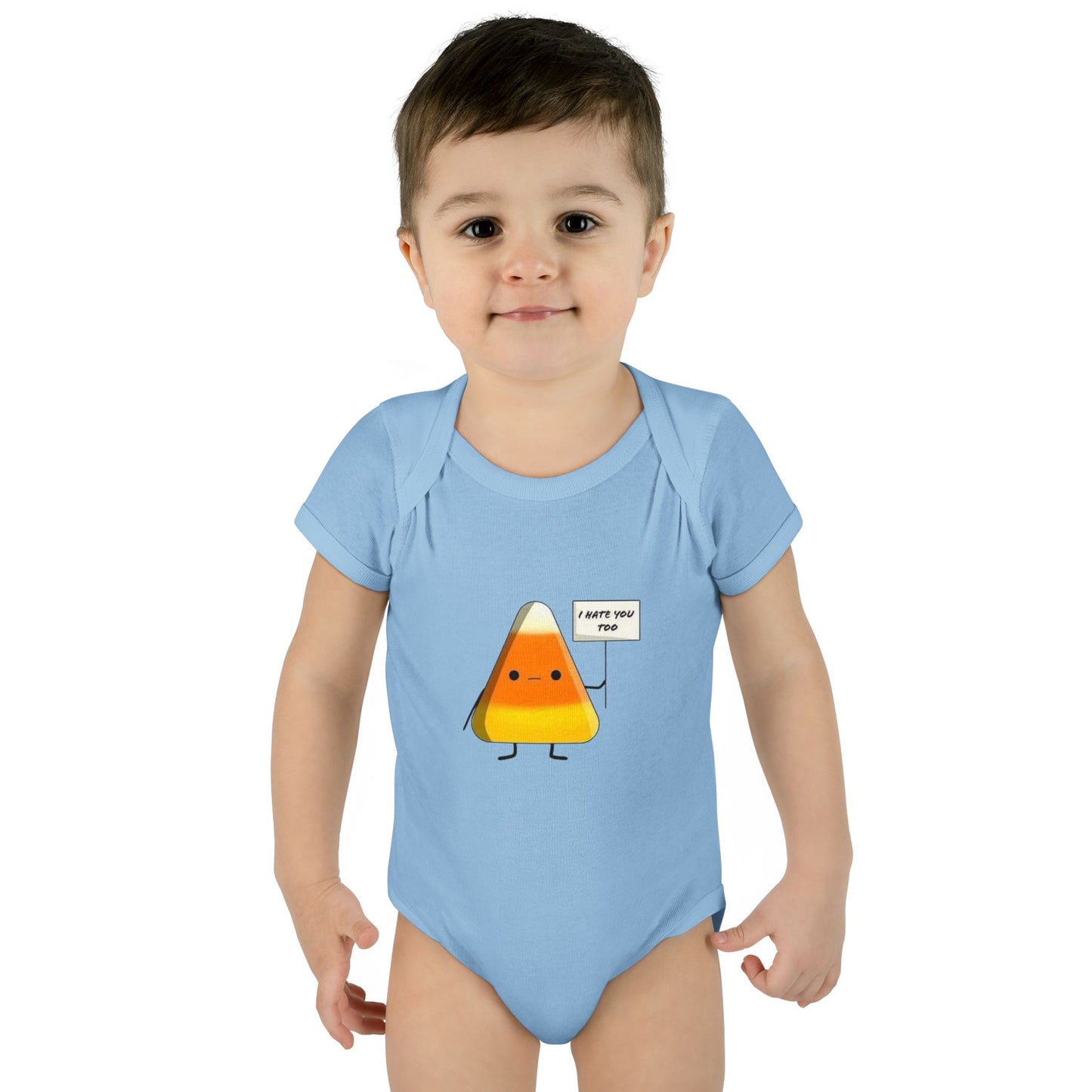 Onesie - Candy Corn I Hate You Too Infant Baby Rib Bodysuit