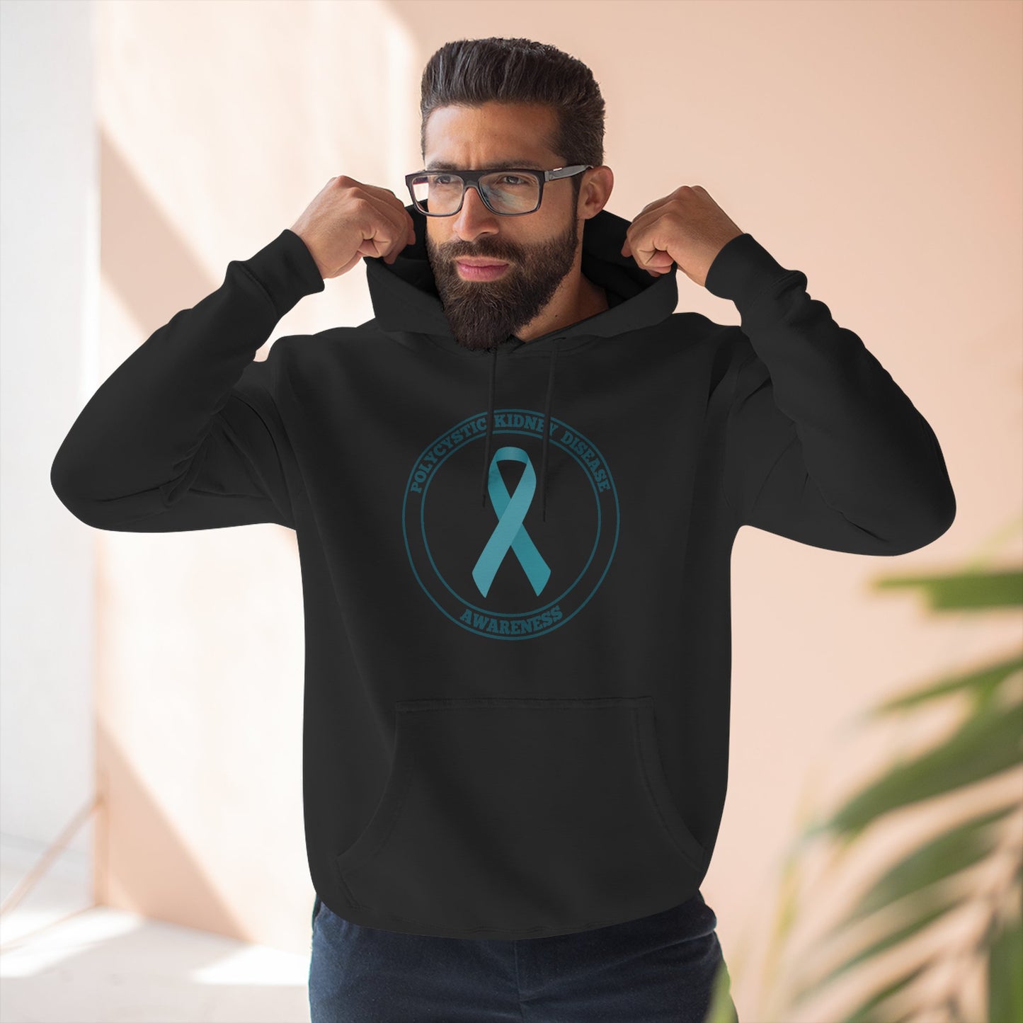 Fleece Hoodie Polycystic Kidney Disease Awareness