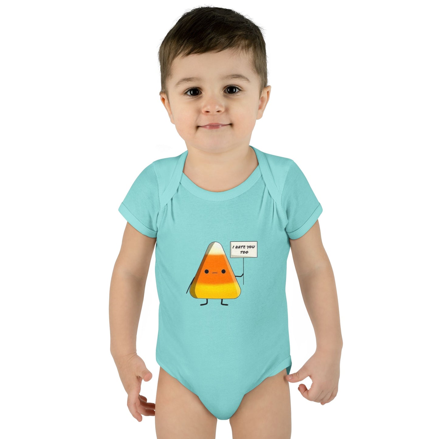 Onesie - Candy Corn I Hate You Too Infant Baby Rib Bodysuit