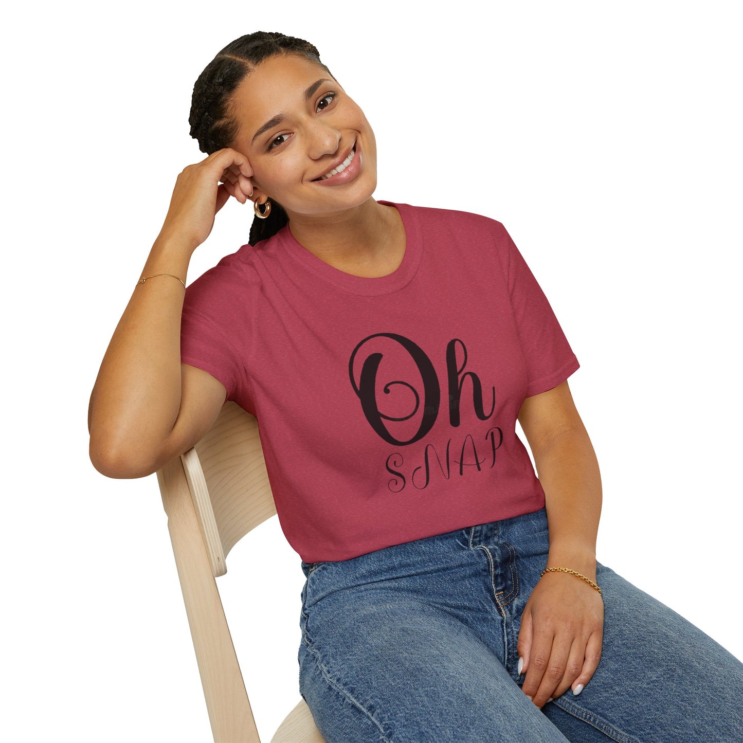 Funny Oh Snap Unisex Softstyle T-Shirt | Cute Gift for Friends, Family, Birthday, Humor, Casual Wear
