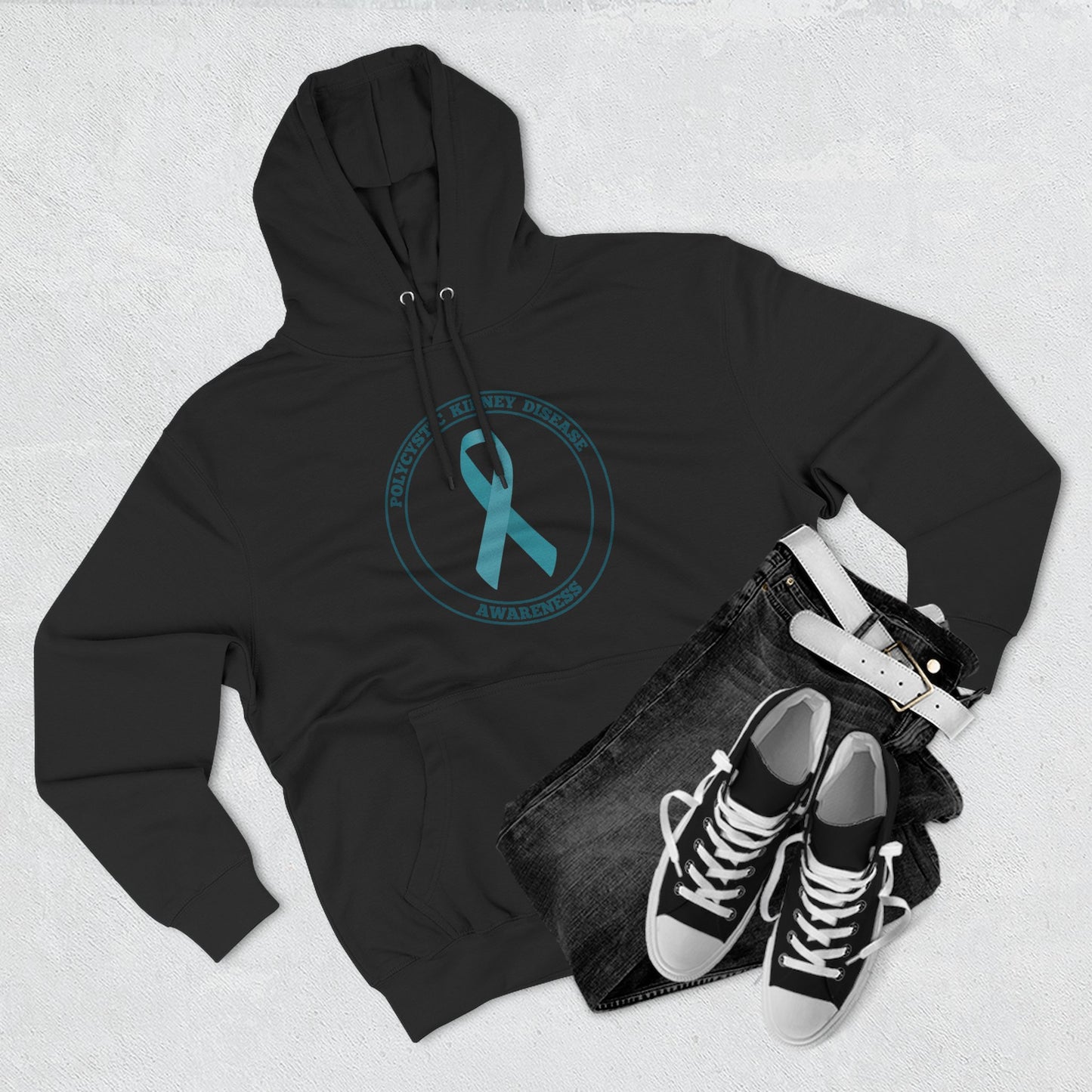 Fleece Hoodie Polycystic Kidney Disease Awareness