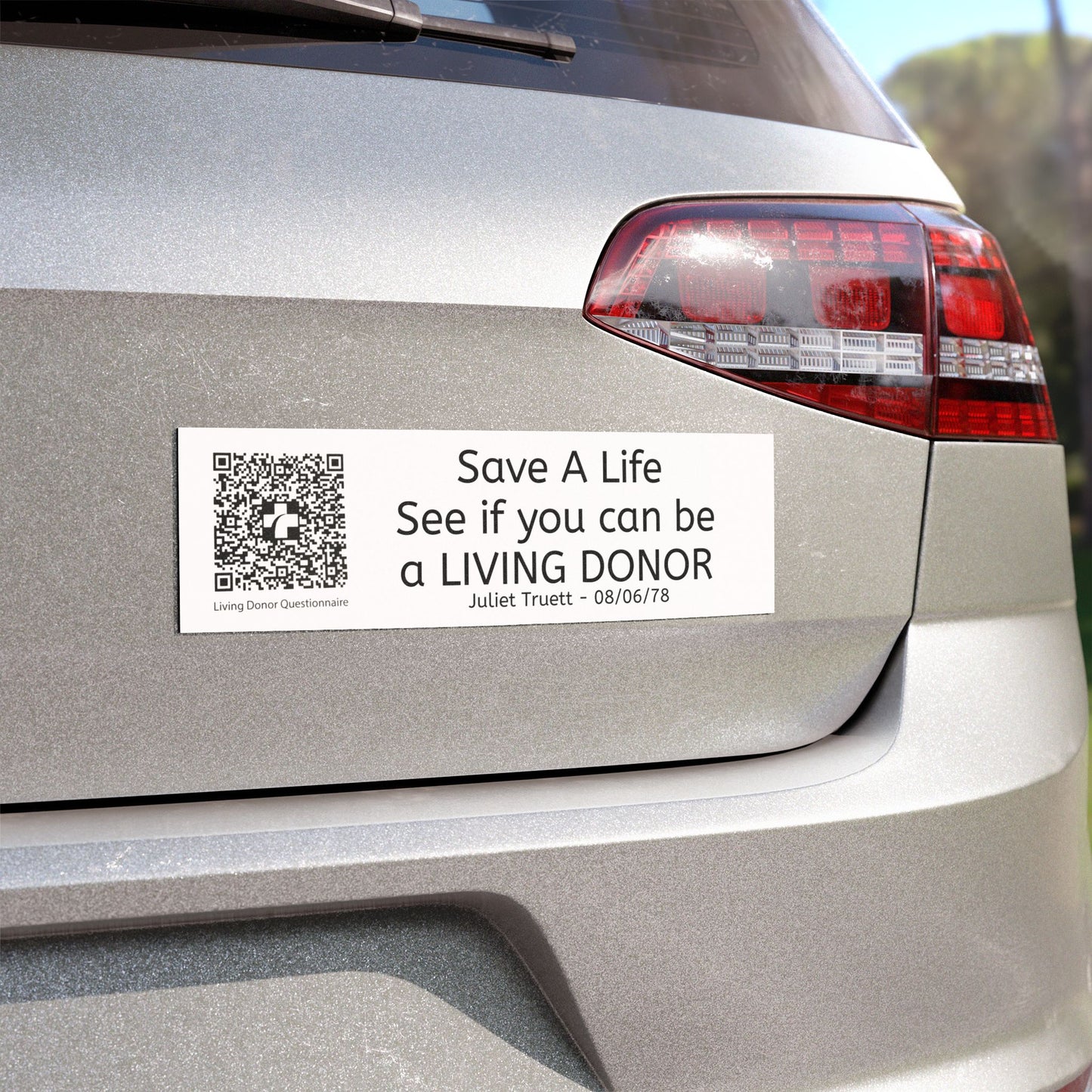 Living Donor Awareness Car Magnet