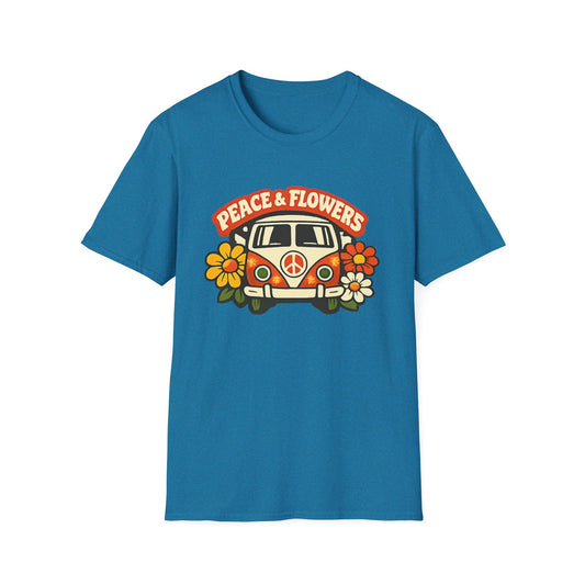 Hippie Van Peace & Flowers T-Shirt