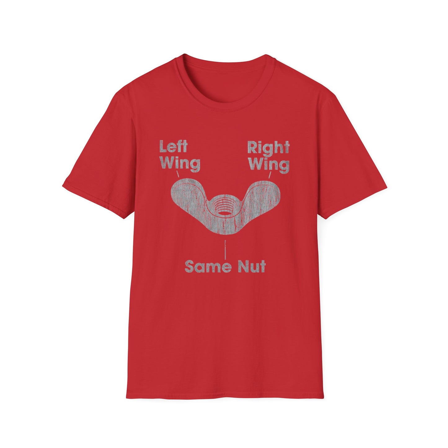 Left Wing Right Wing Same Nut - Unisex Softstyle T-Shirt