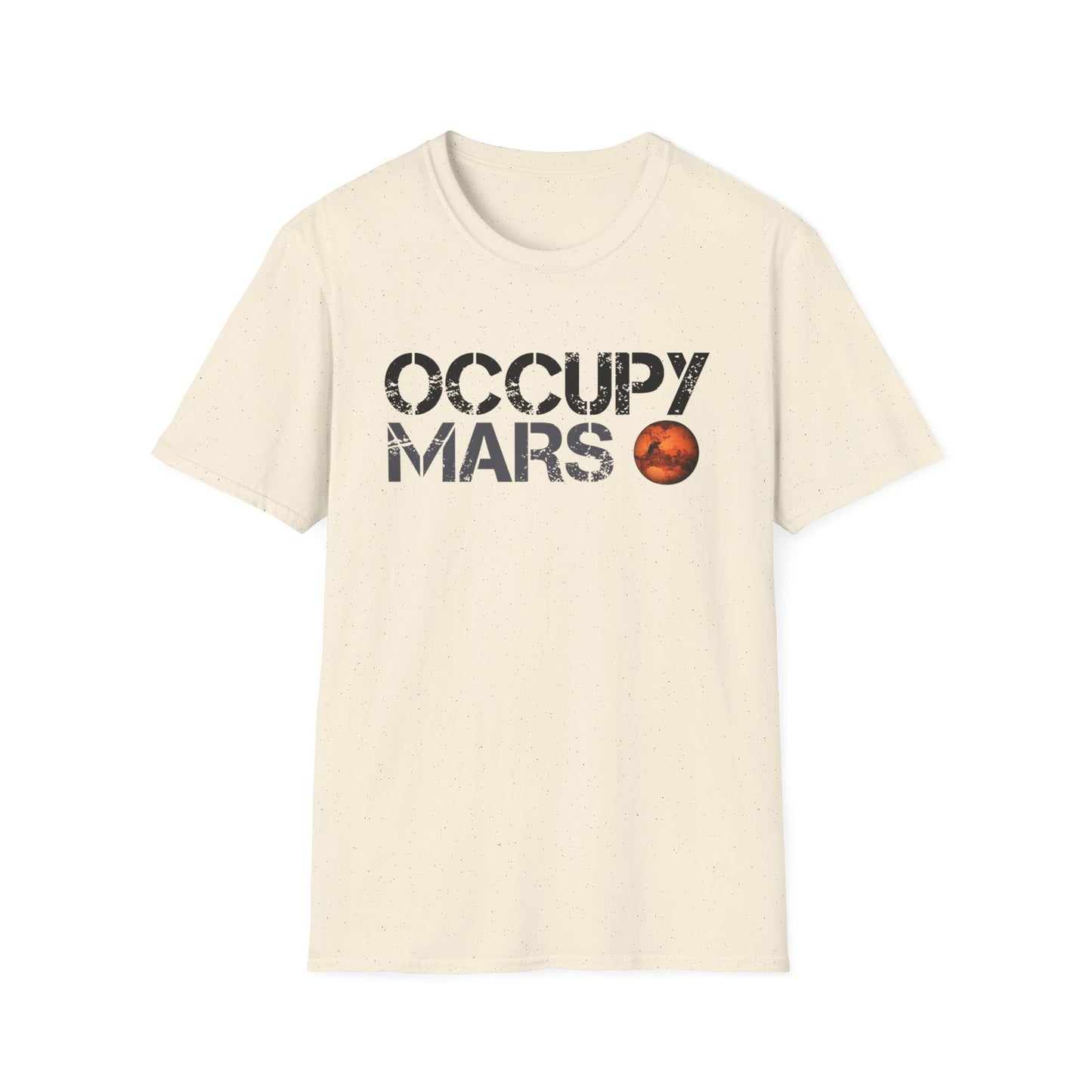 Occupy Mars Unisex Softstyle T-Shirt | Space Enthusiast Apparel