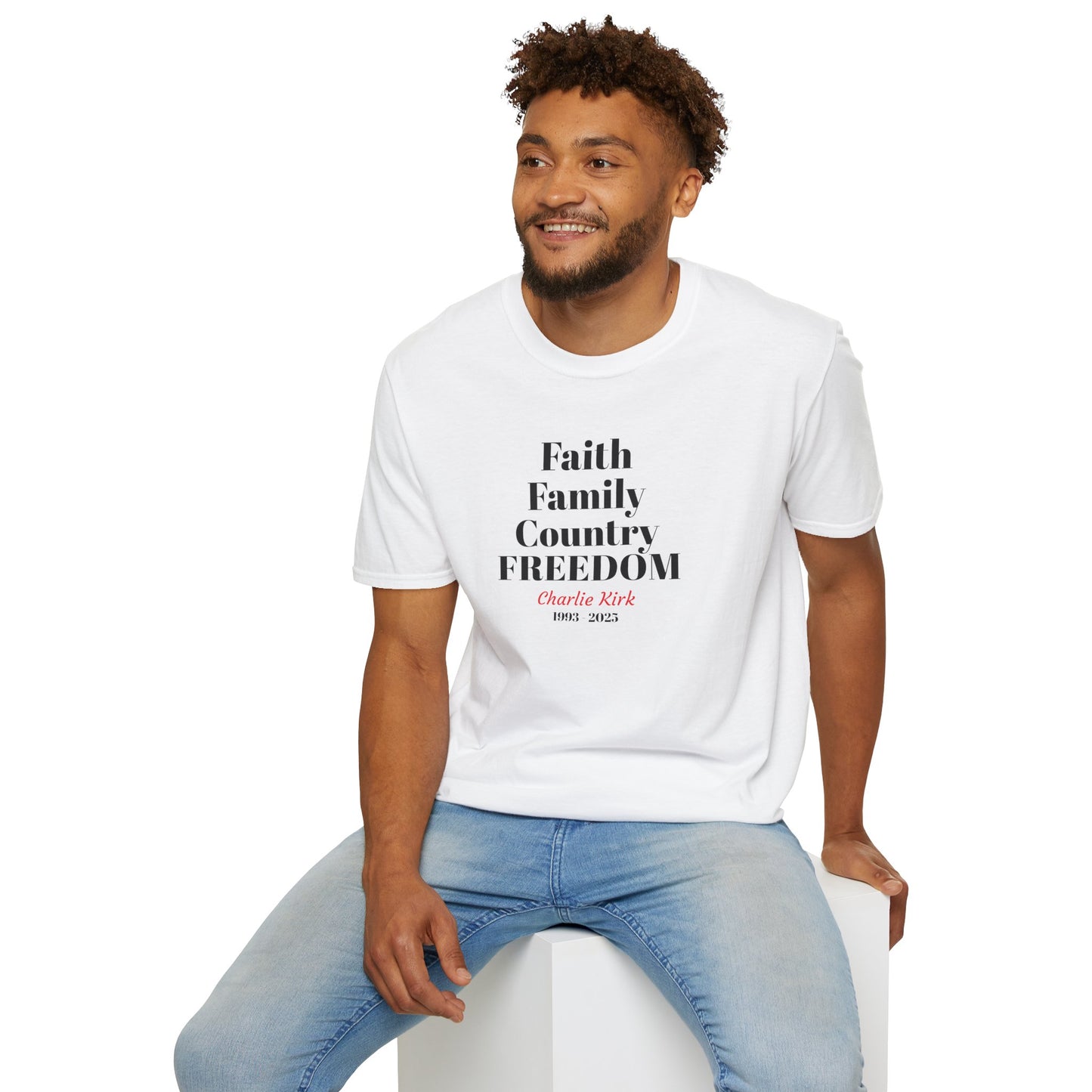 Charlie Kirk Faith Family Country Freedom Unisex T-Shirt