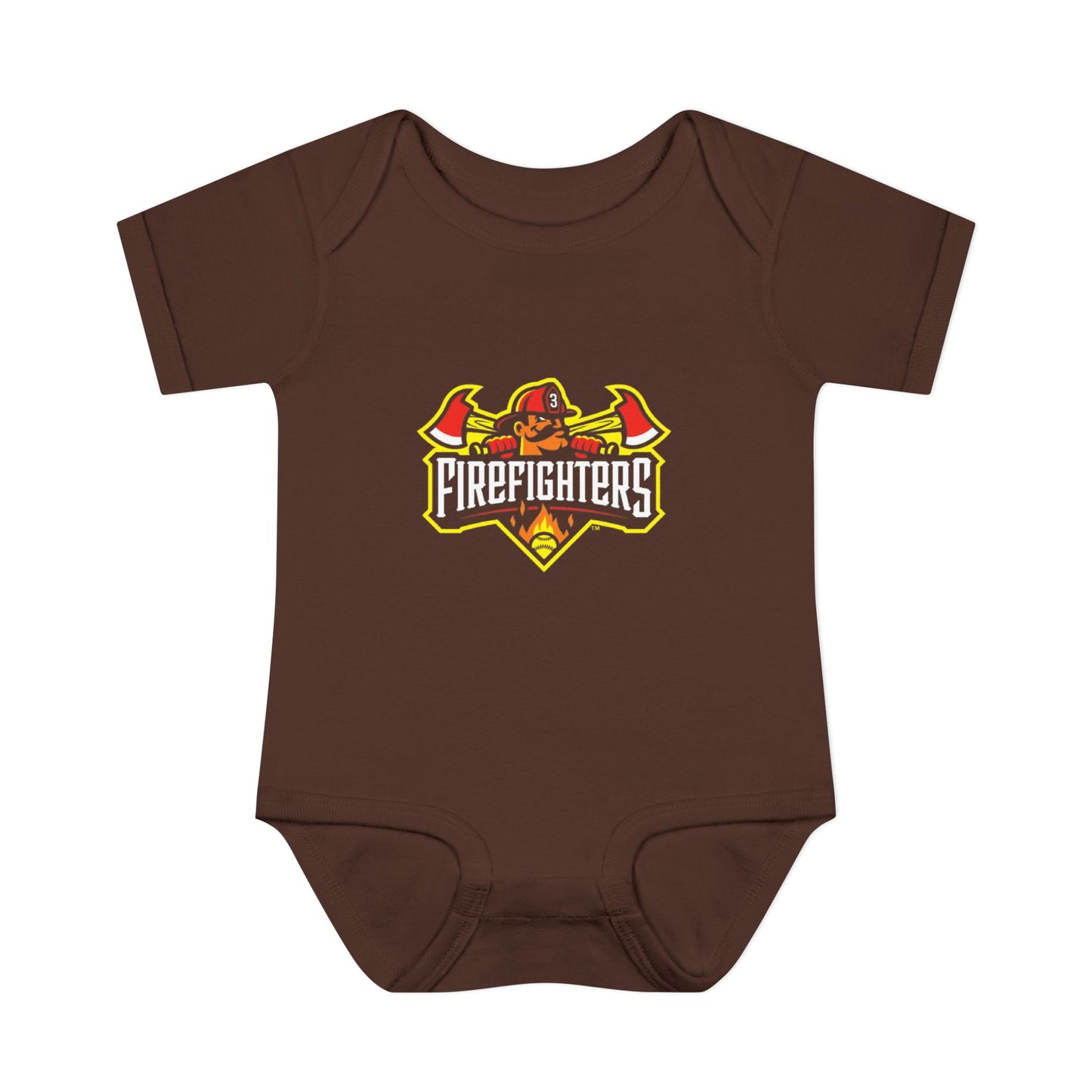 Baby Onesie - Banana Ball League Team Firefighters Design