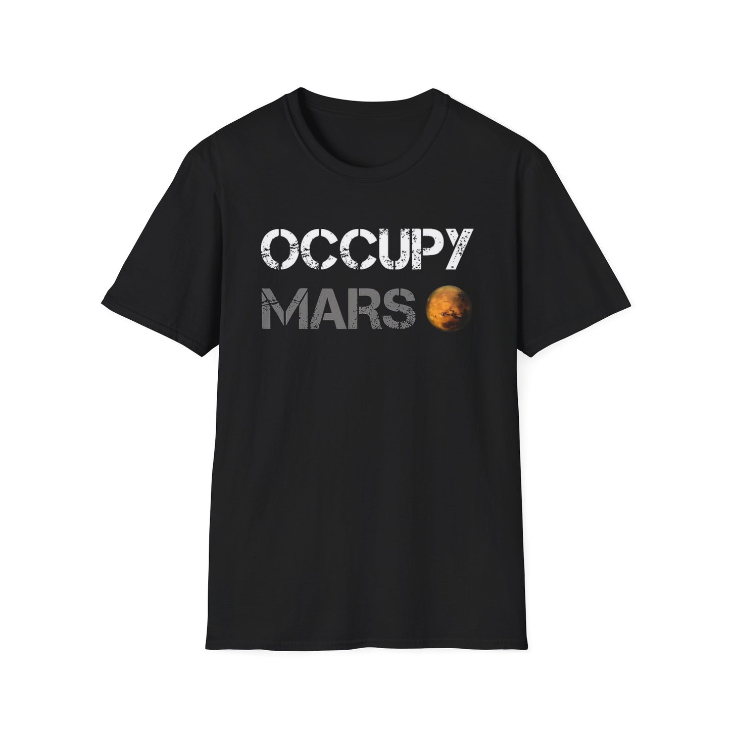 Occupy Mars Unisex Softstyle T-Shirt - Space Enthusiast Tee