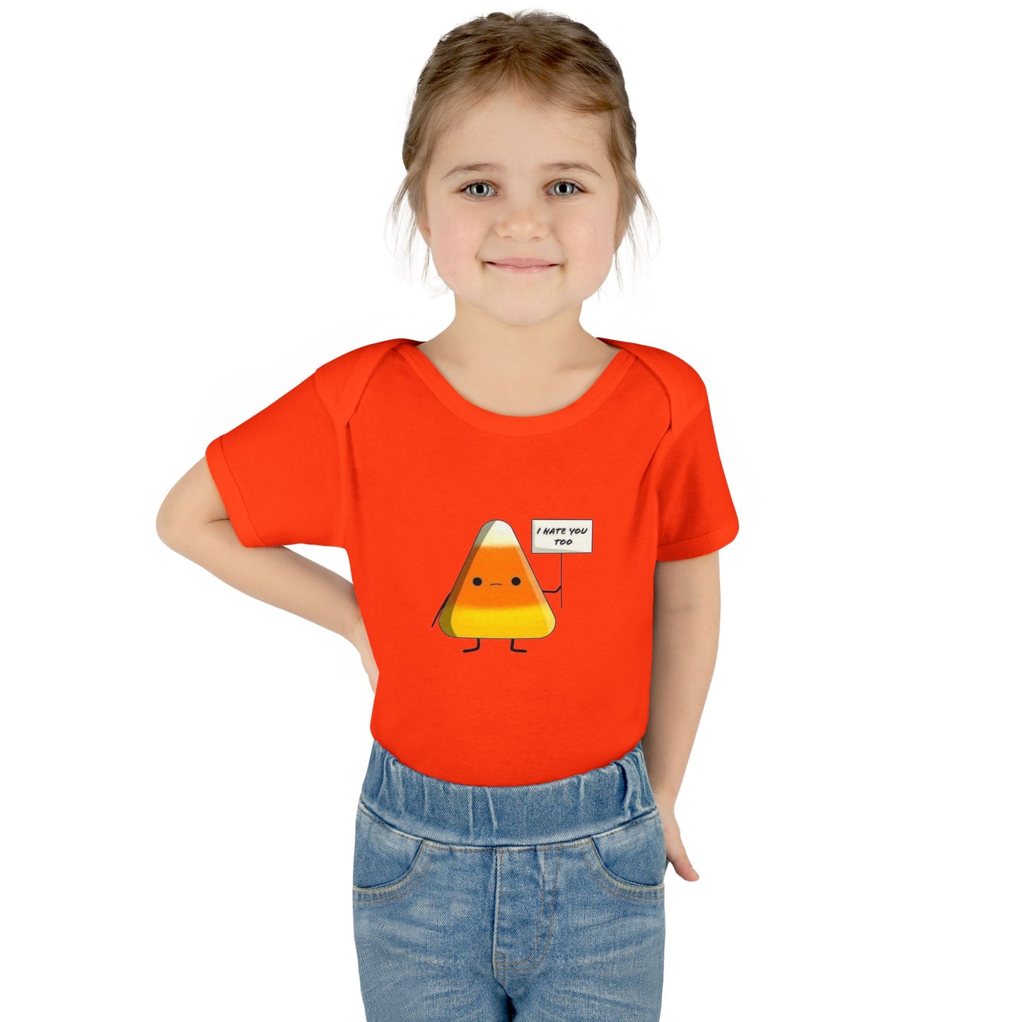 Onesie - Candy Corn I Hate You Too Infant Baby Rib Bodysuit