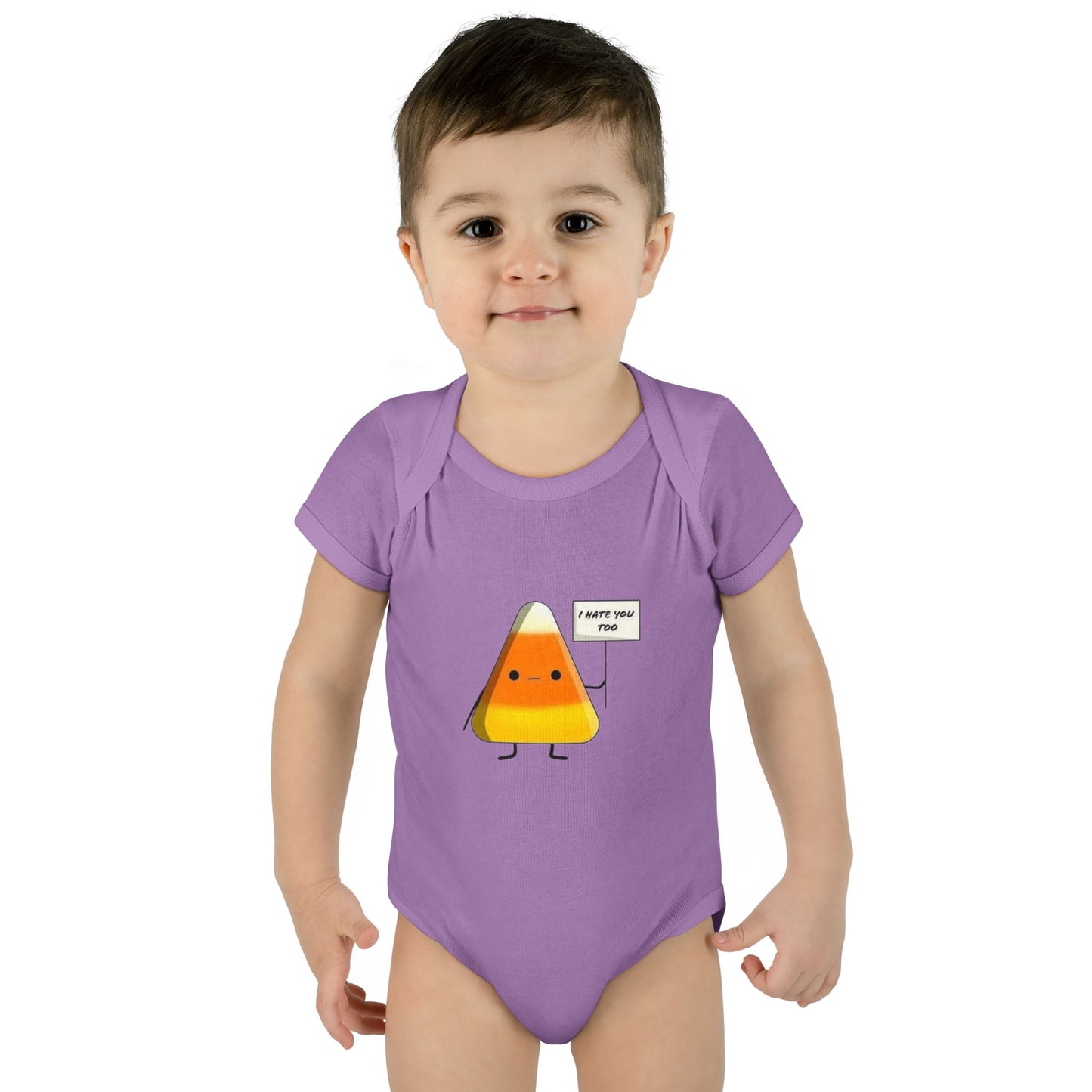 Onesie - Candy Corn I Hate You Too Infant Baby Rib Bodysuit