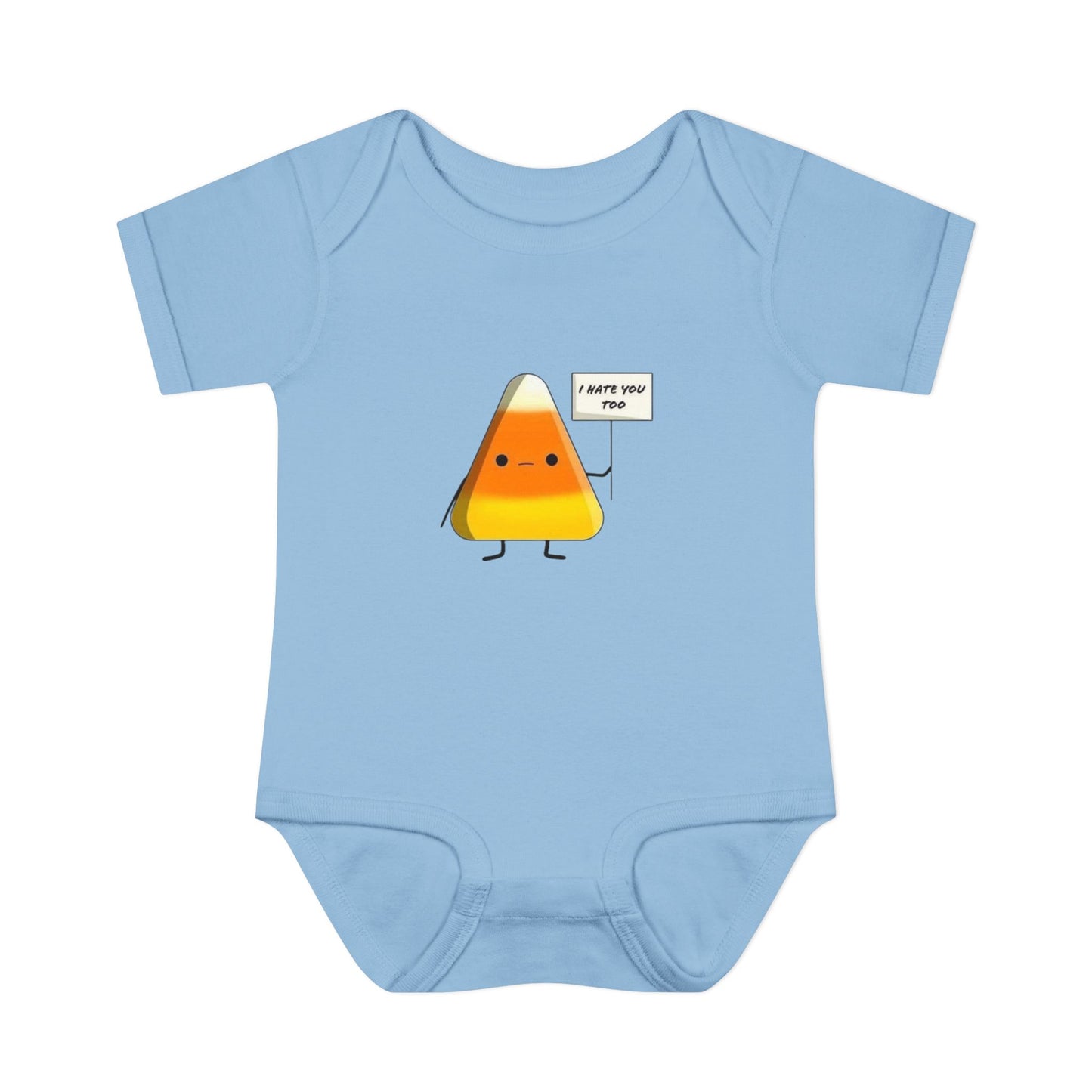 Onesie - Candy Corn I Hate You Too Infant Baby Rib Bodysuit