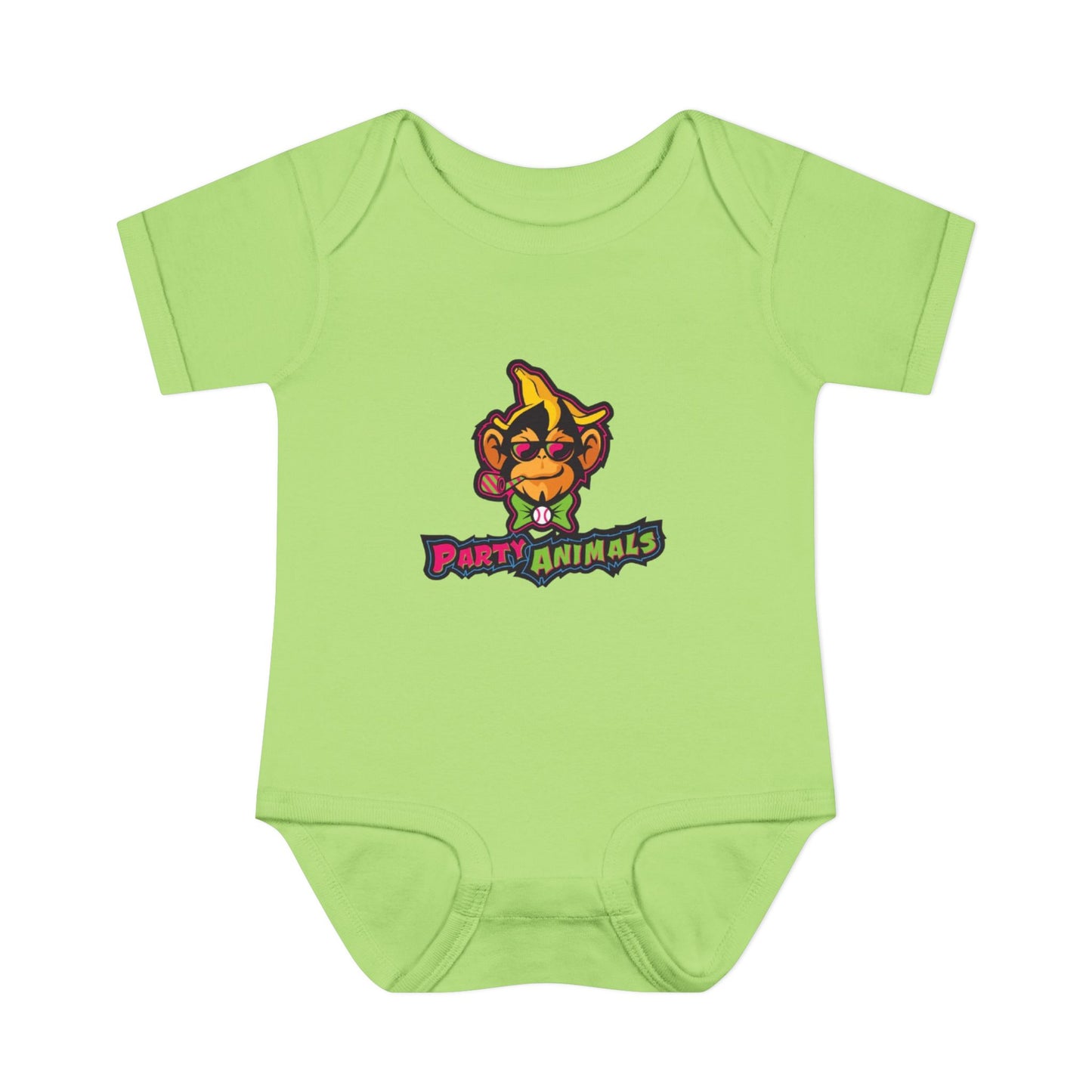 Onesie - Banana Ball League Team Party Animals Infant Baby Rib Bodysuit