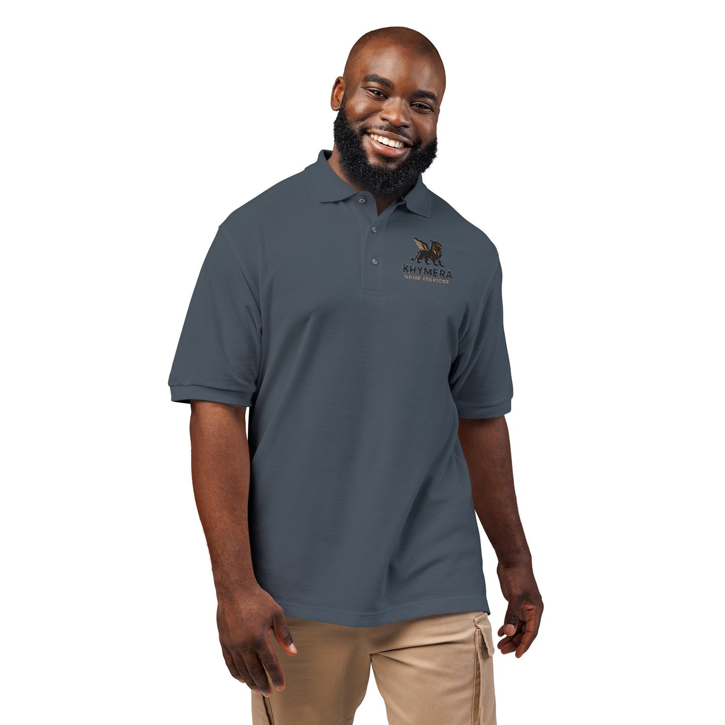 Khymera Home Services Elegant Embroidered Unisex Polo Shirt