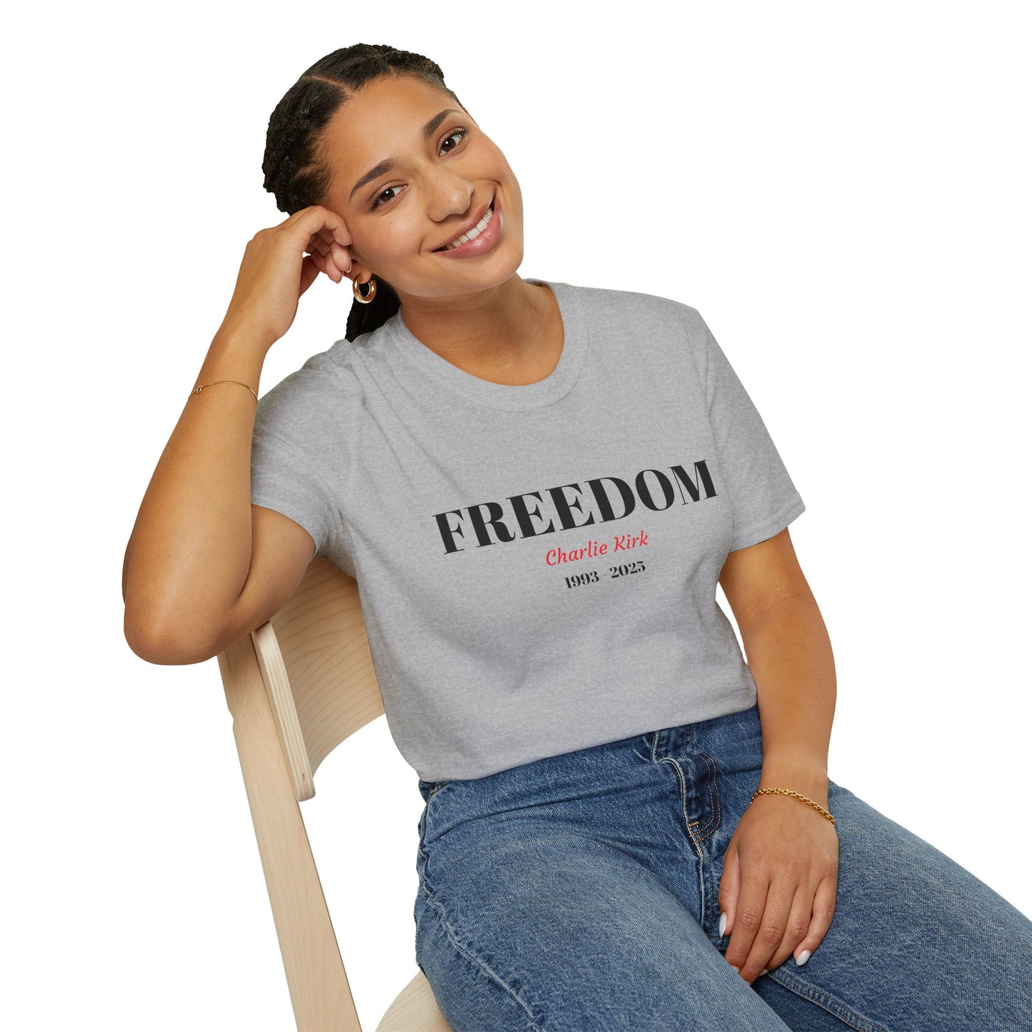 Unisex T-Shirt Charlie Kirk Freedom Shirt
