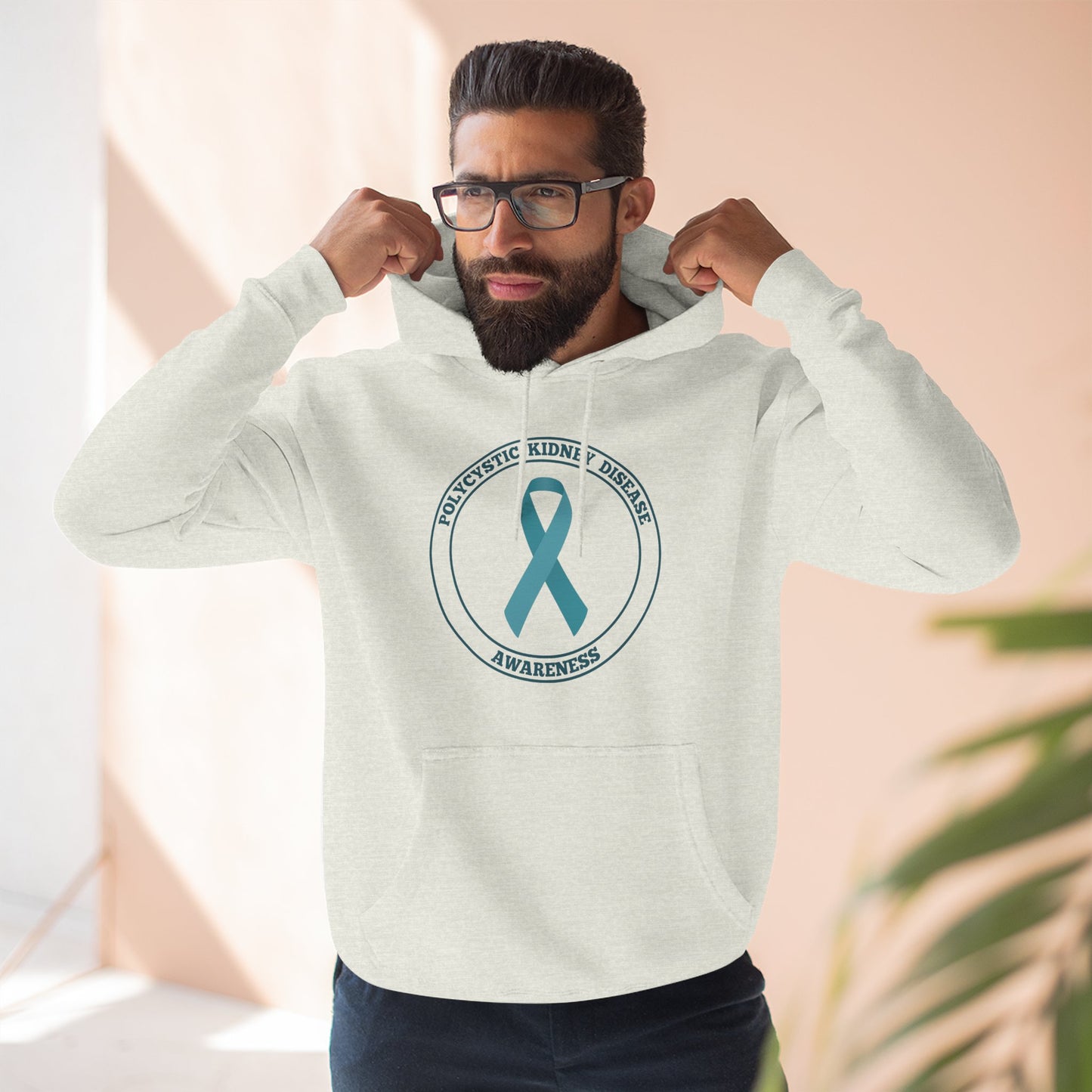Fleece Hoodie Polycystic Kidney Disease Awareness