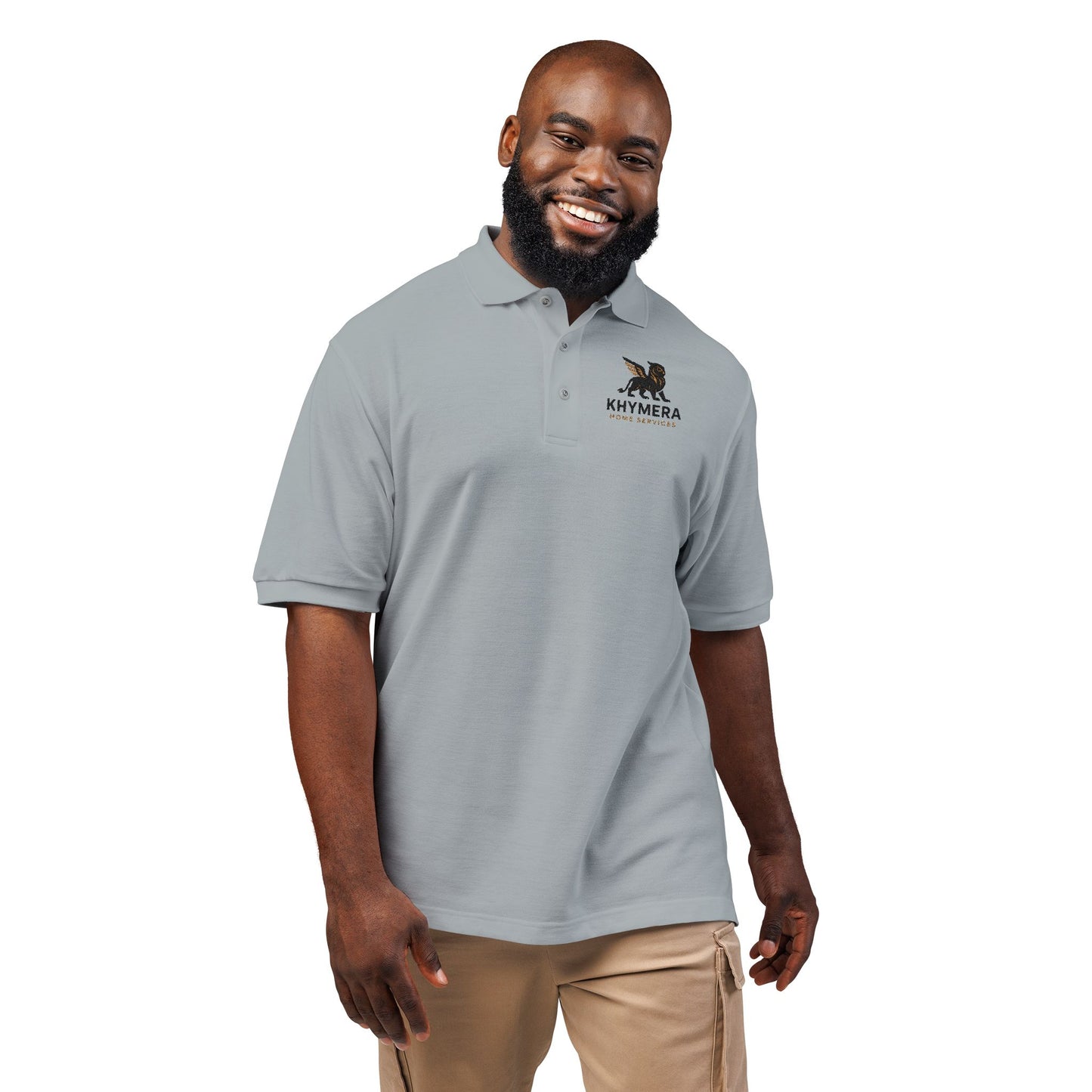 Khymera Home Services Elegant Embroidered Unisex Polo Shirt