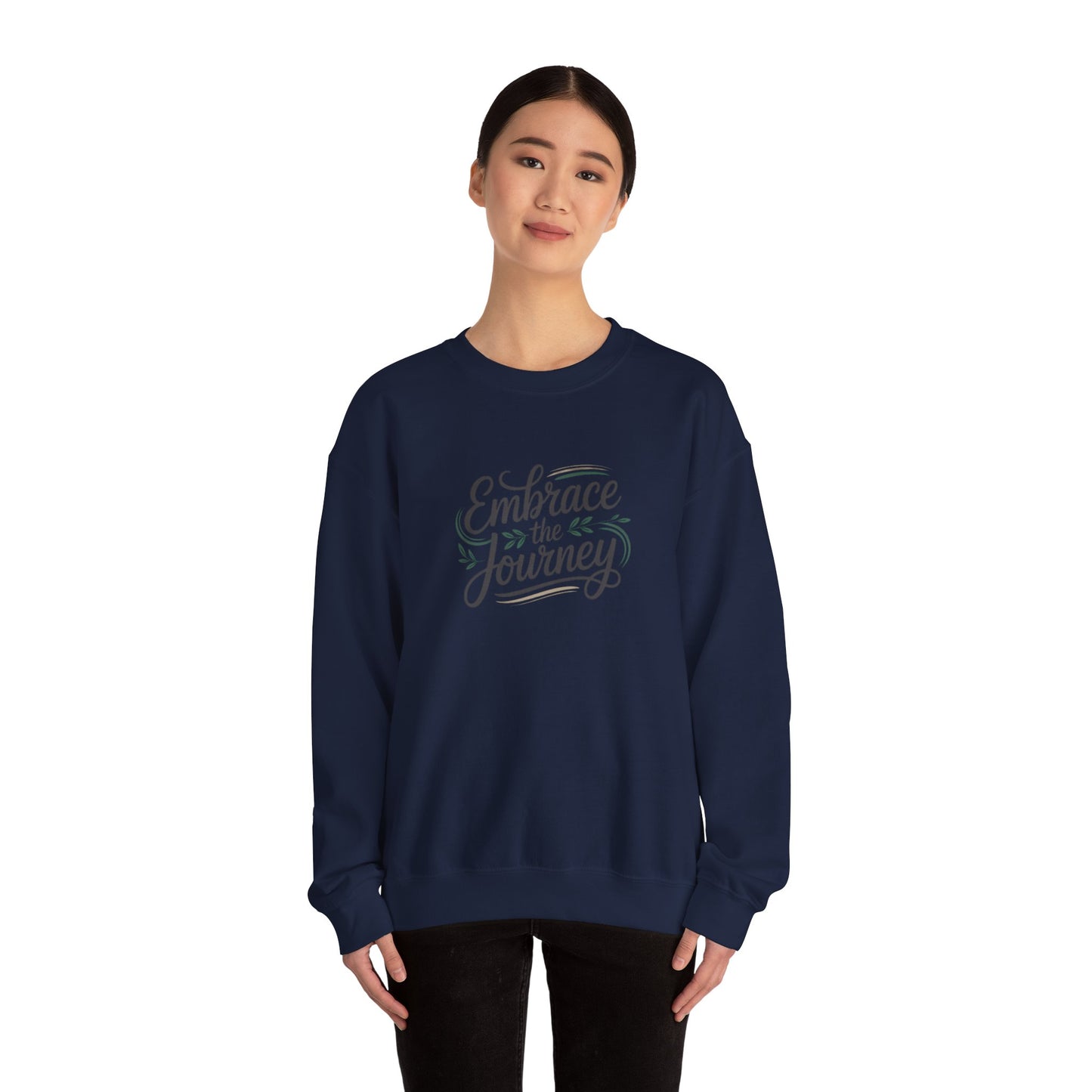 Embrace the Journey Sweatshirt | minimalist hand-lettered quote, script typography