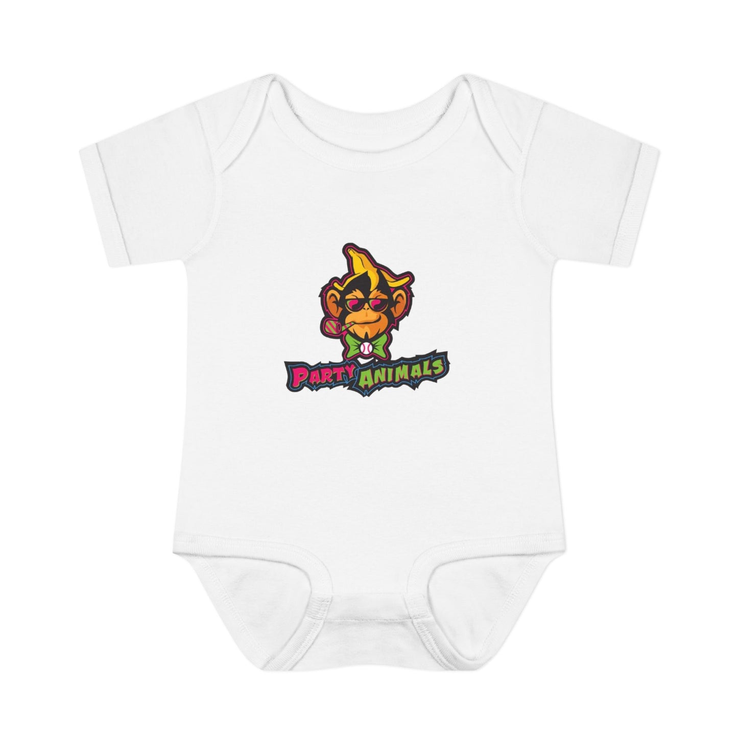 Onesie - Banana Ball League Team Party Animals Infant Baby Rib Bodysuit