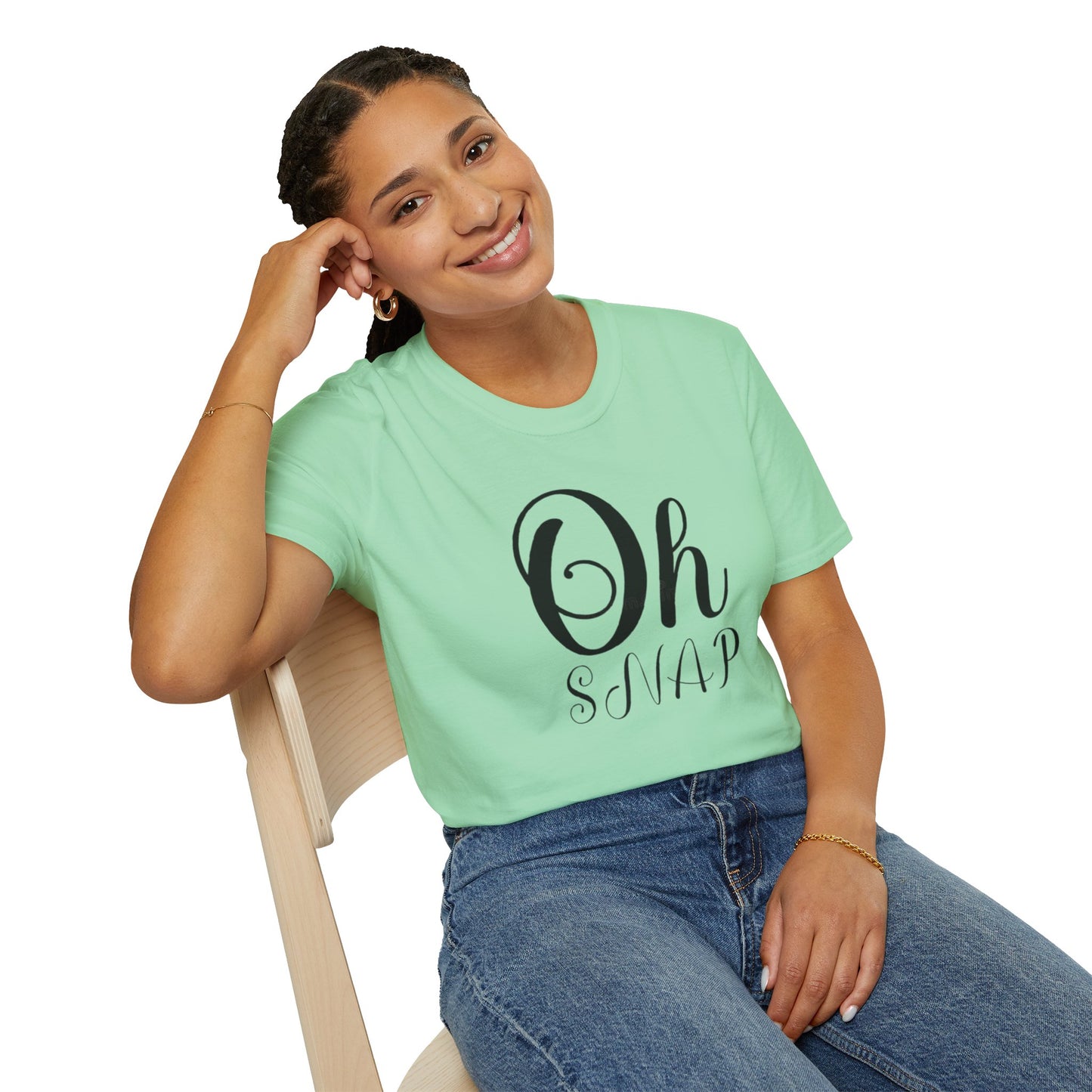 Funny Oh Snap Unisex Softstyle T-Shirt | Cute Gift for Friends, Family, Birthday, Humor, Casual Wear