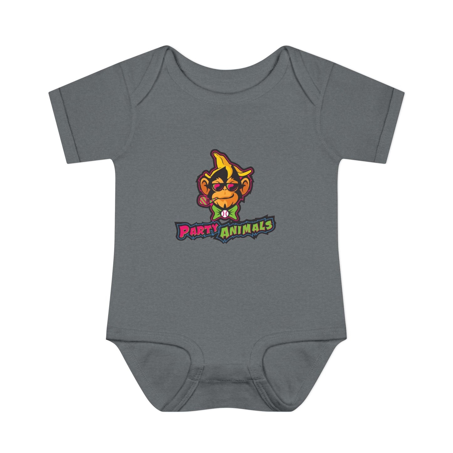 Onesie - Banana Ball League Team Party Animals Infant Baby Rib Bodysuit