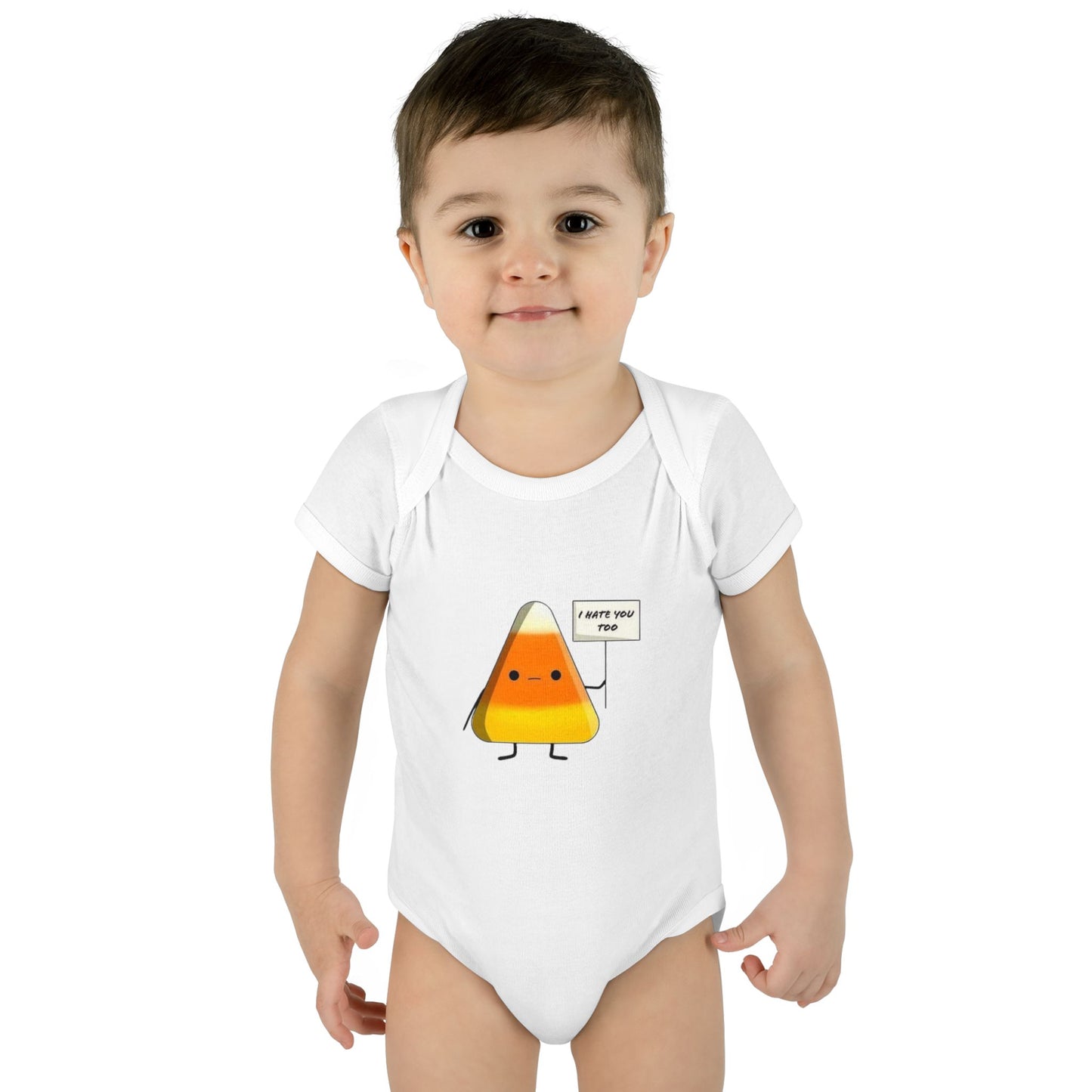 Onesie - Candy Corn I Hate You Too Infant Baby Rib Bodysuit