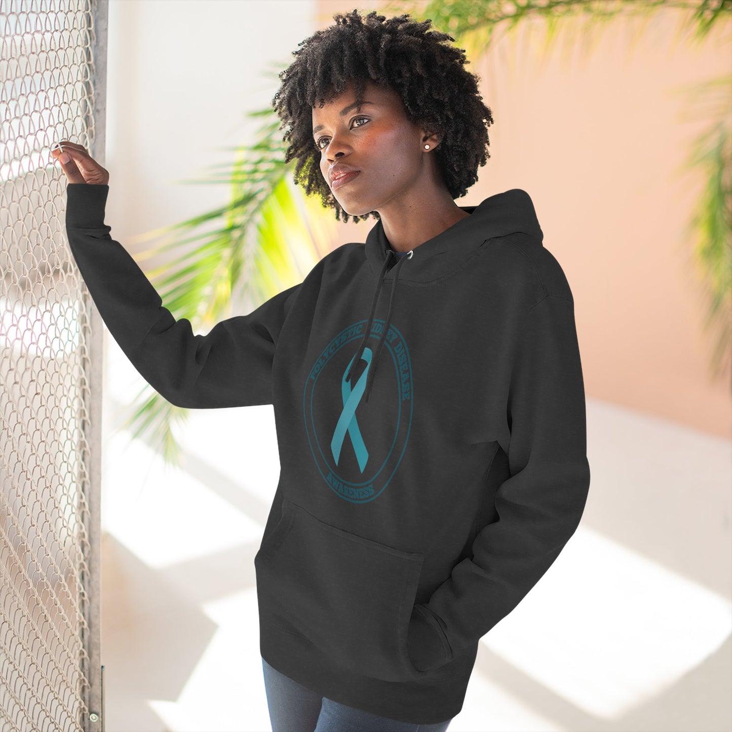 Fleece Hoodie Polycystic Kidney Disease Awareness