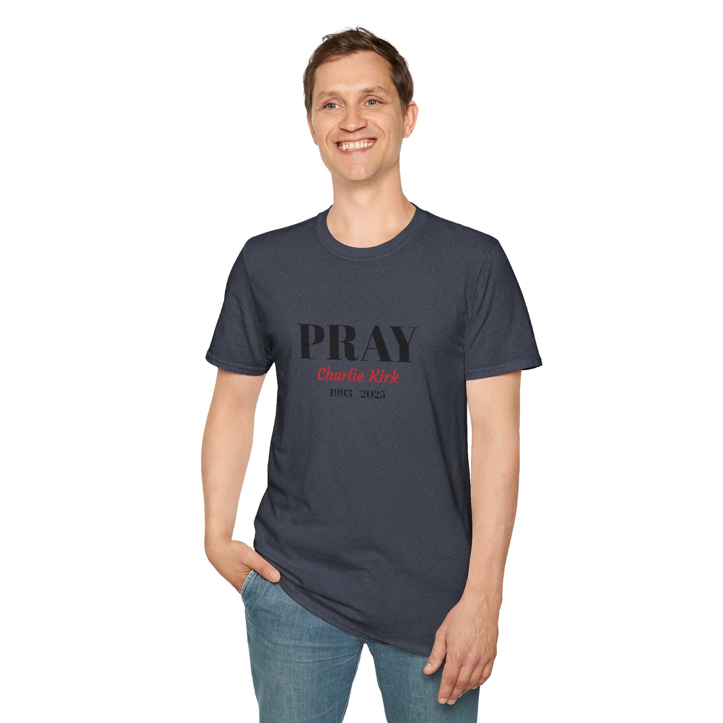 Unisex T-Shirt Charlie Kirk Remembrance Pray Shirt