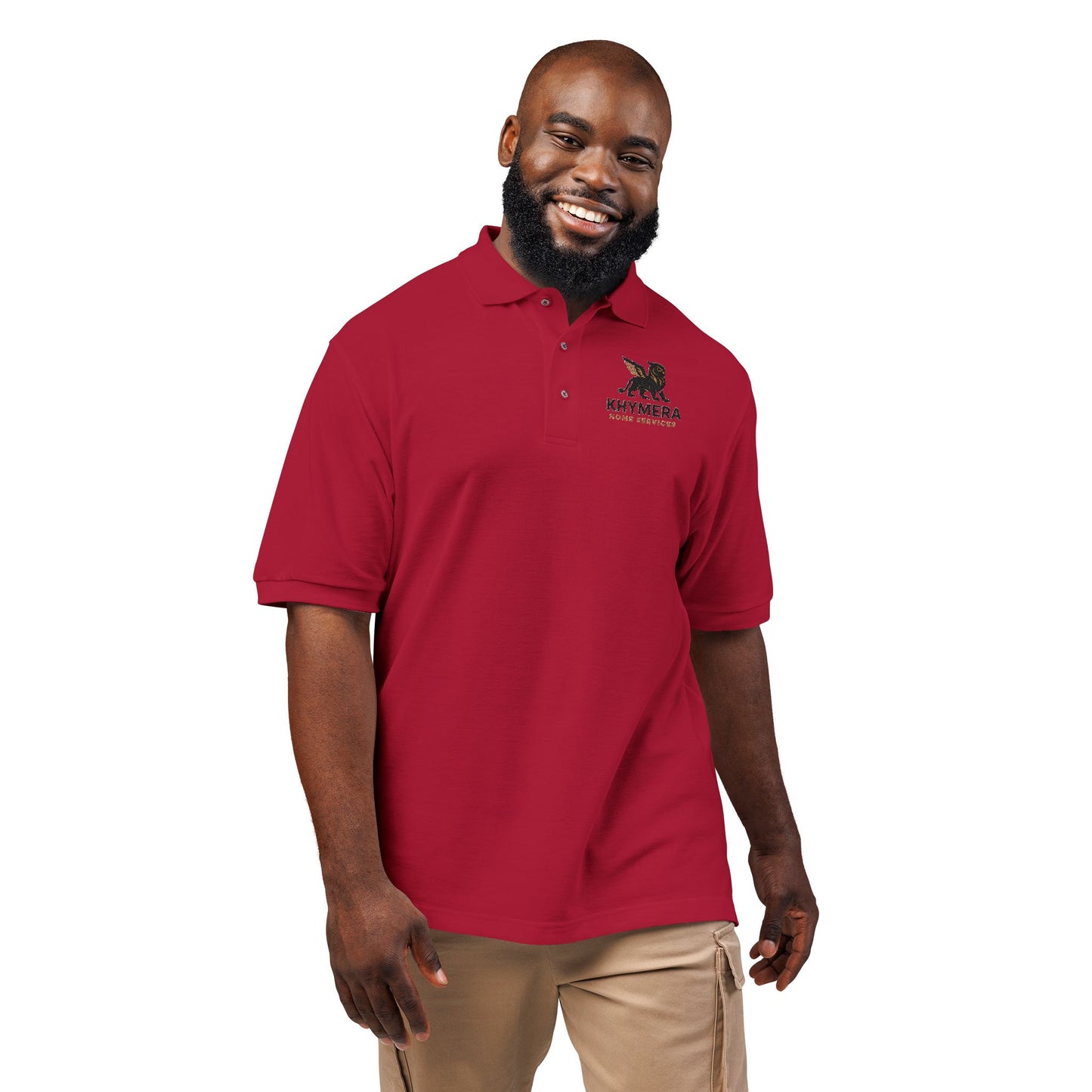 Khymera Home Services Elegant Embroidered Unisex Polo Shirt