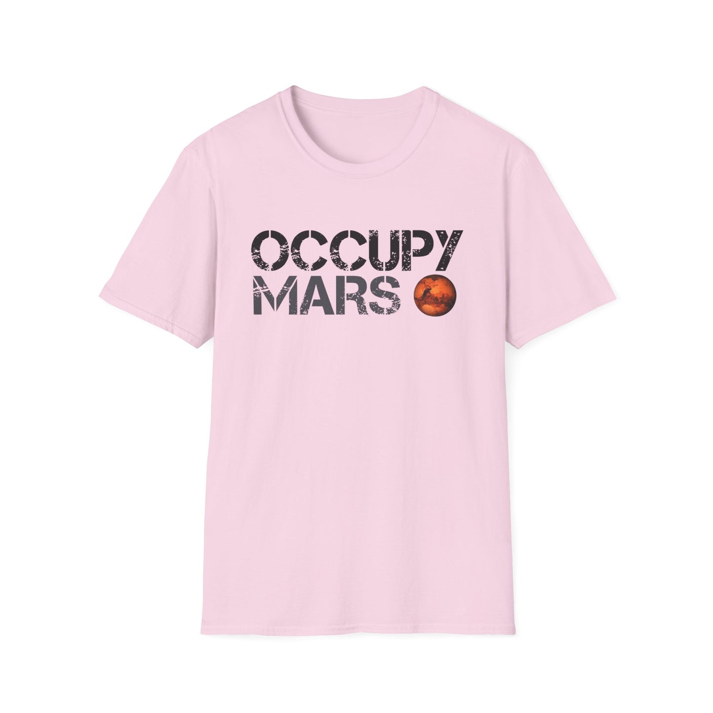 Occupy Mars Unisex Softstyle T-Shirt | Space Enthusiast Apparel