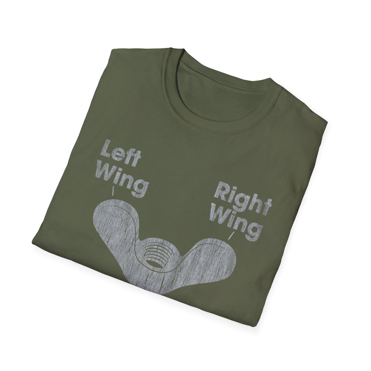 Left Wing Right Wing Same Nut - Unisex Softstyle T-Shirt
