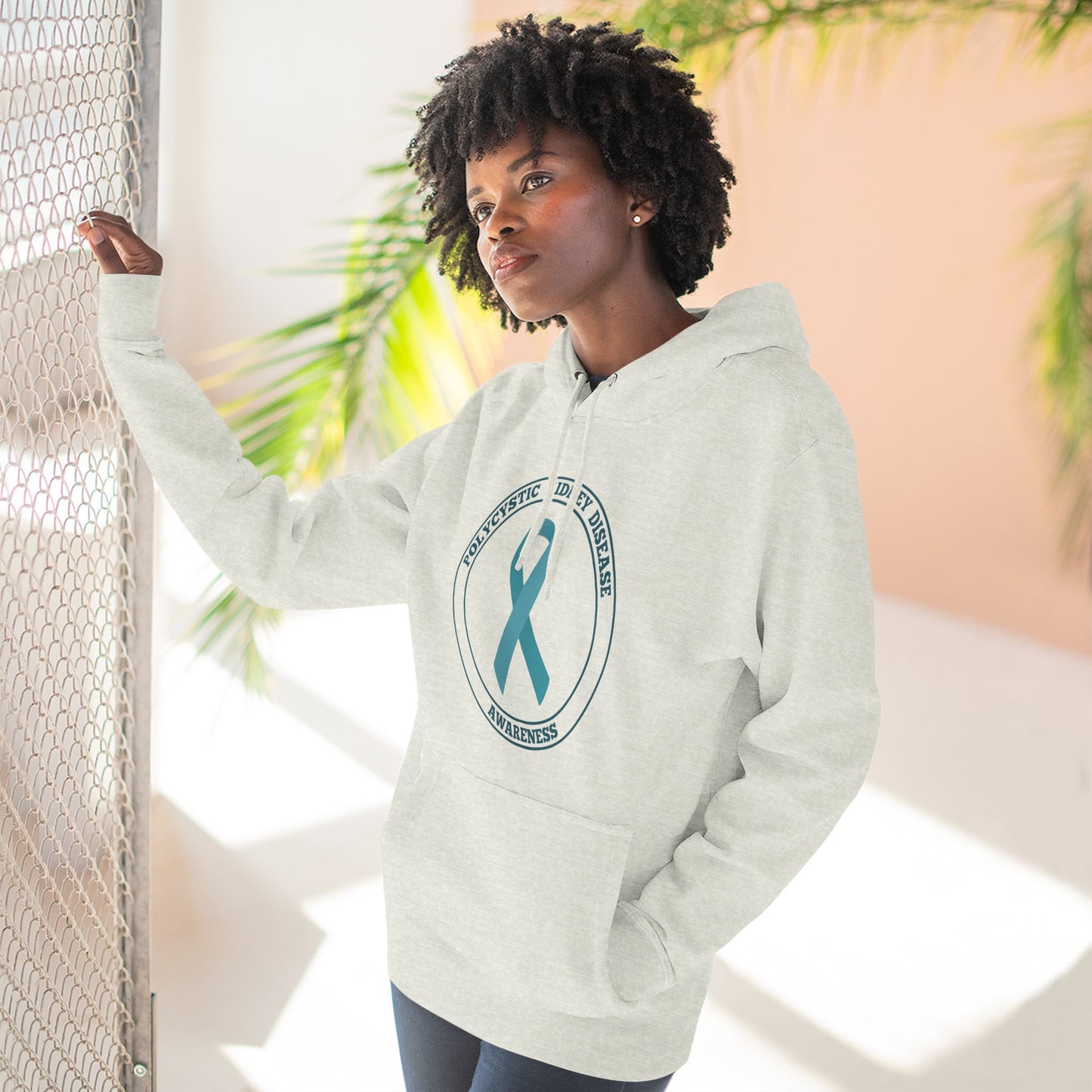 Fleece Hoodie Polycystic Kidney Disease Awareness