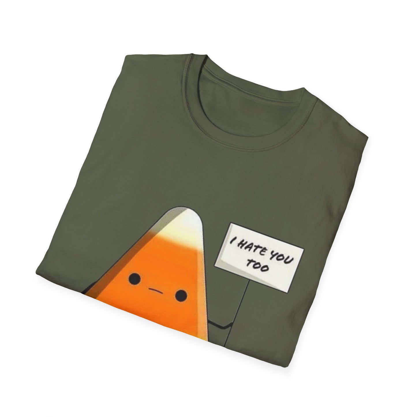 I Hate You Too Candy Corn - Unisex Softstyle T-Shirt