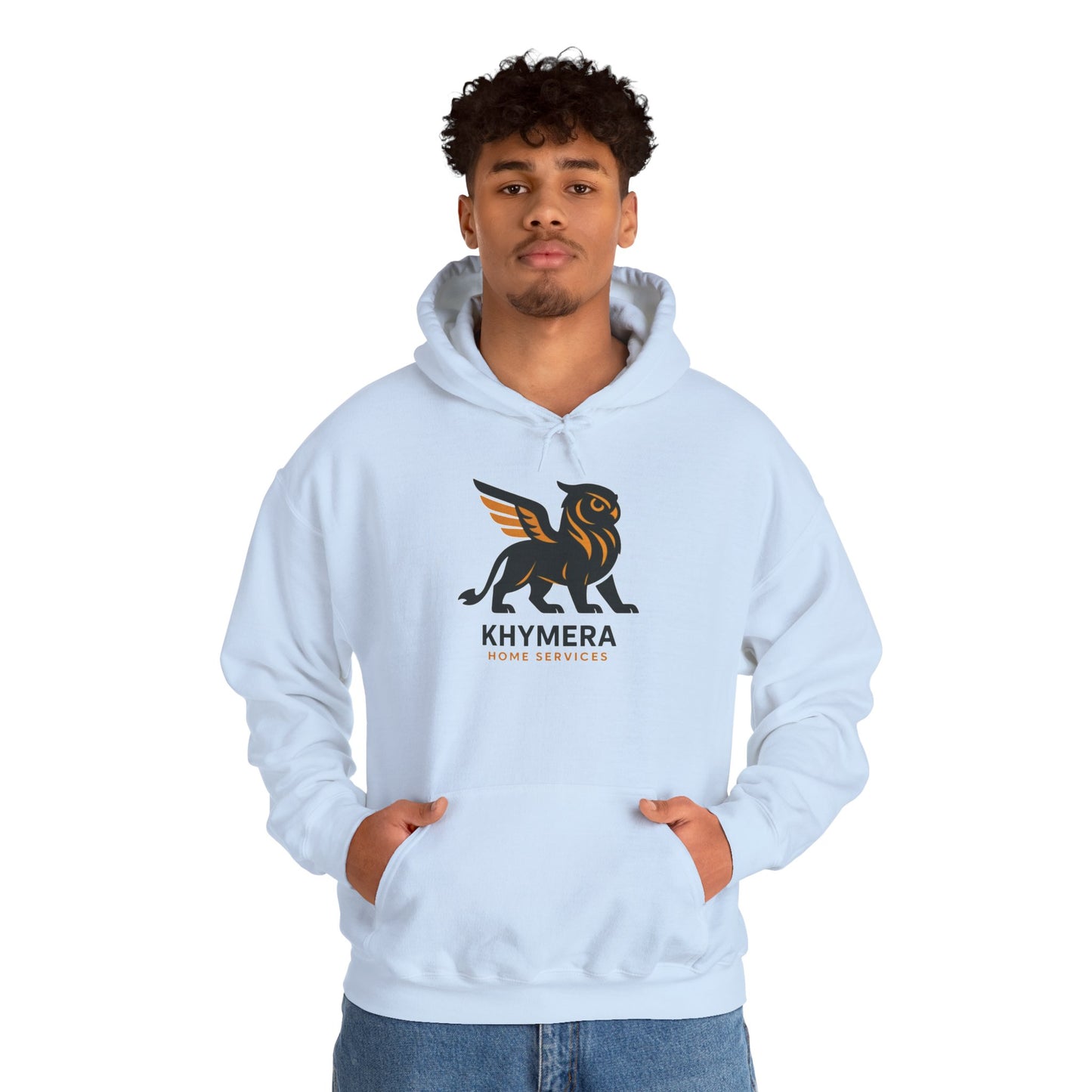 Khymera Home Services Dragon Hoodie, Cozy Unisex Hooded Sweatshirt, Gift for Homeowners, Dragon Lover Apparel, Cool Casual Wear