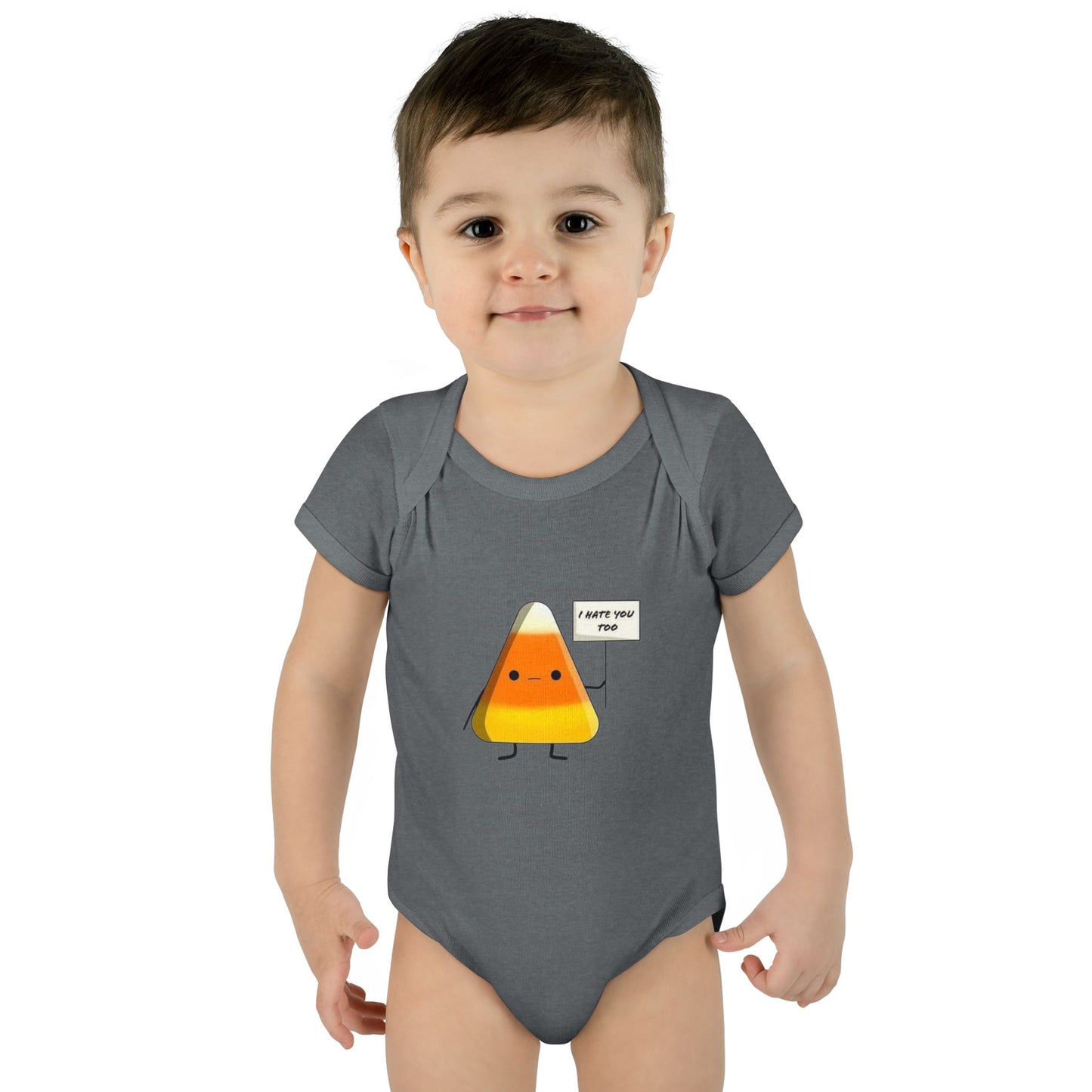 Onesie - Candy Corn I Hate You Too Infant Baby Rib Bodysuit
