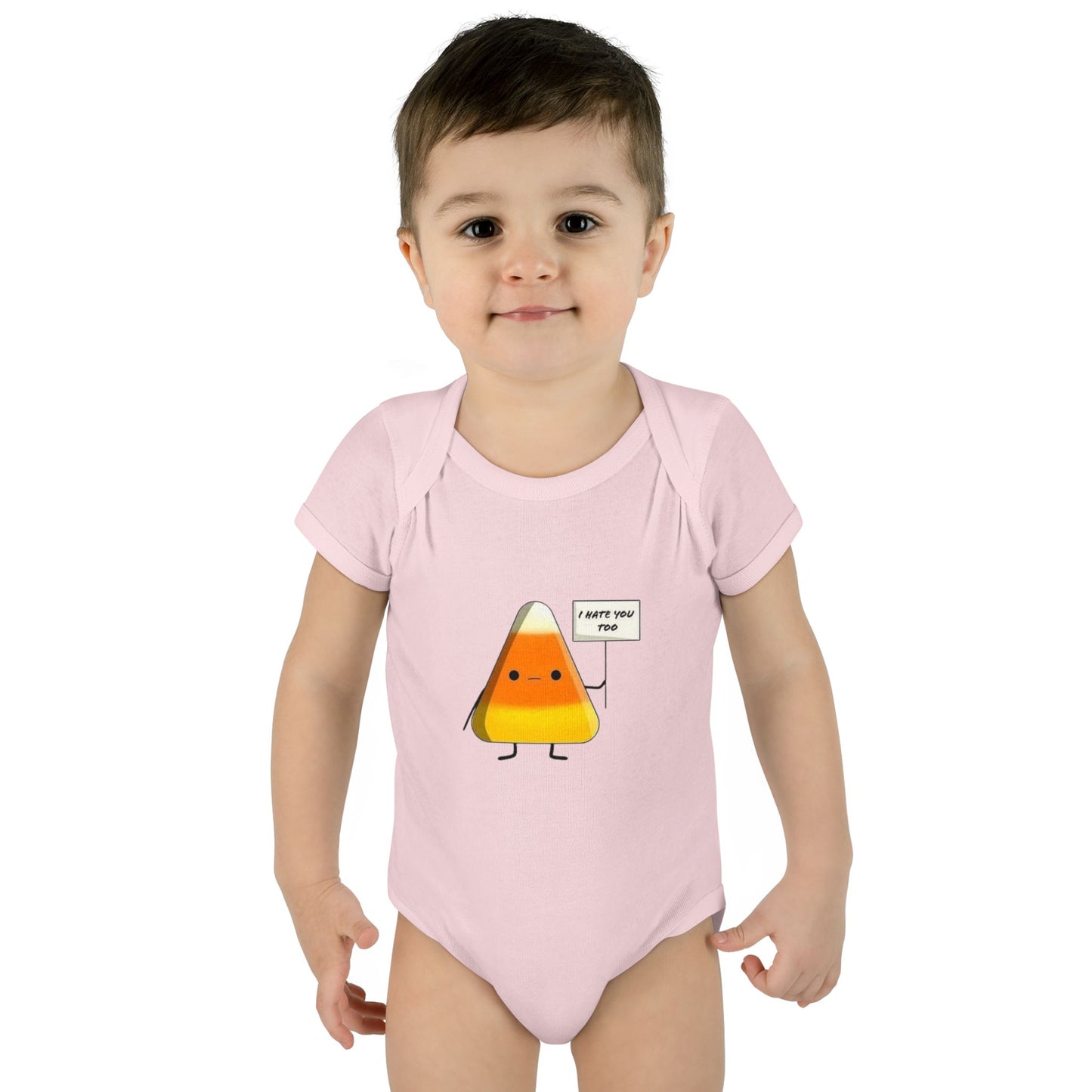 Onesie - Candy Corn I Hate You Too Infant Baby Rib Bodysuit